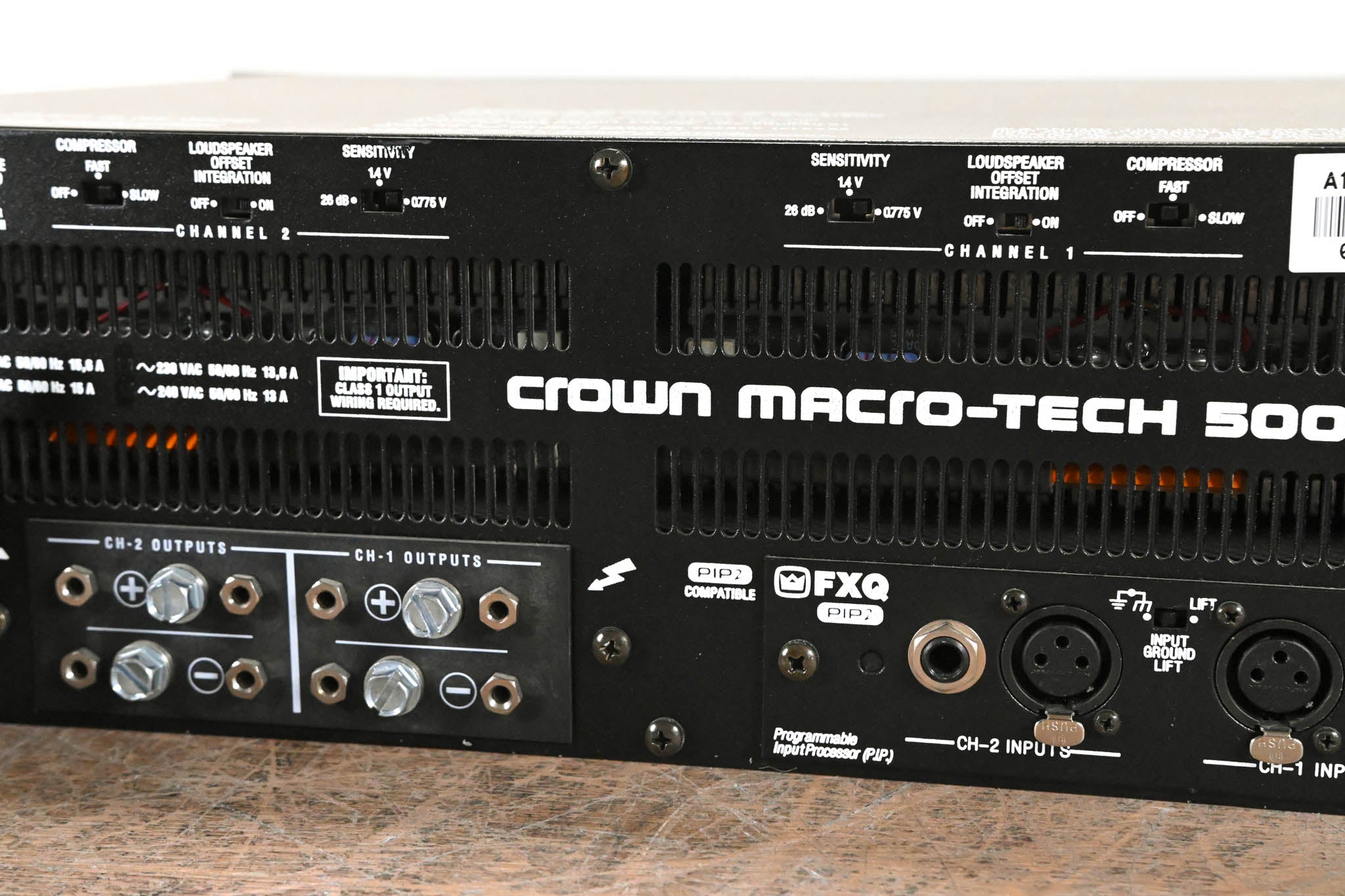 Crown Macro-Tech 5002VZ 2-Channel Power Amplifier