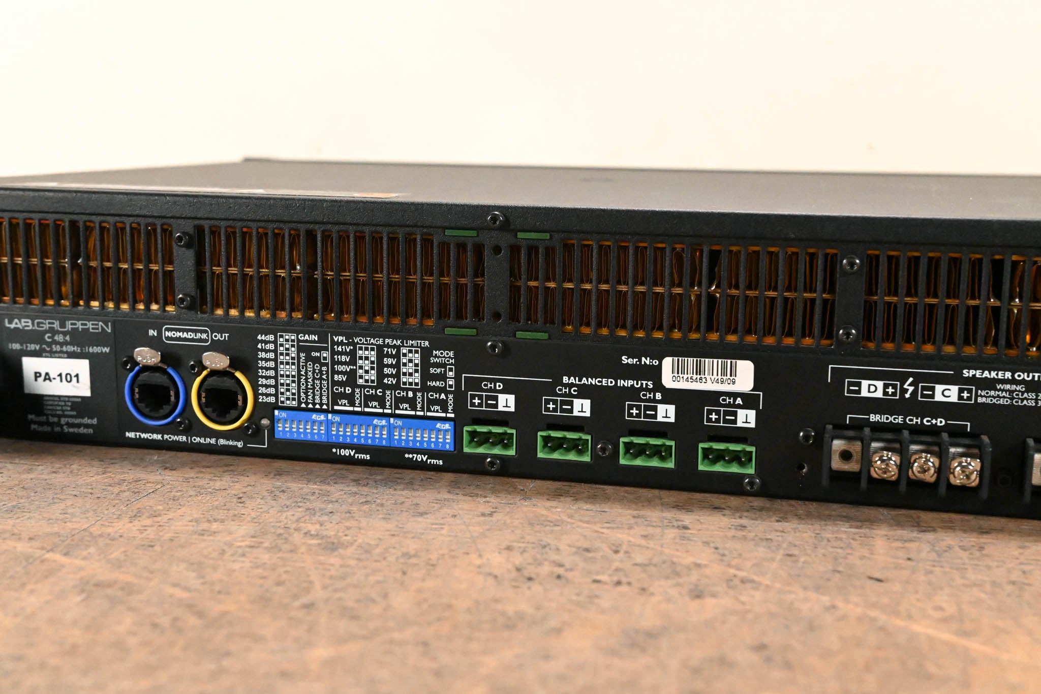 Lab Gruppen C 48:4 4800W 4-Channel Power Amplifier