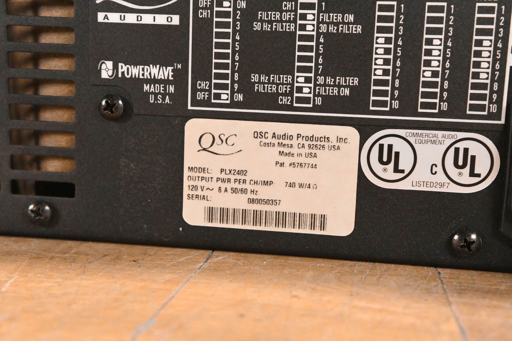 QSC PLX2402 2-Channel Power Amplifier