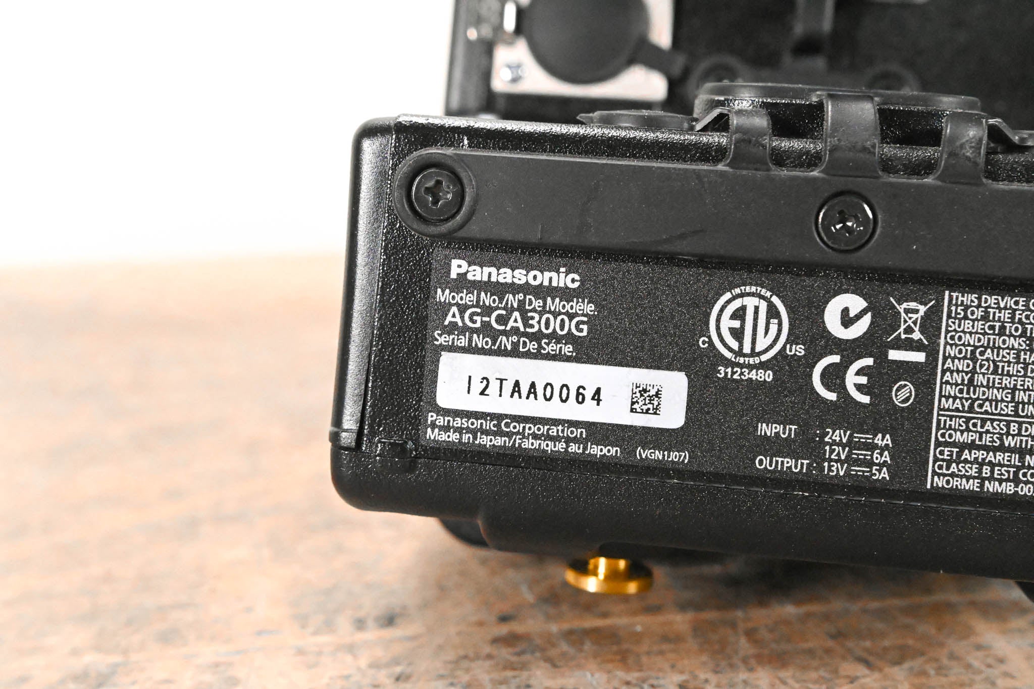 Panasonic AG-CA300G Camera Studio Adapter