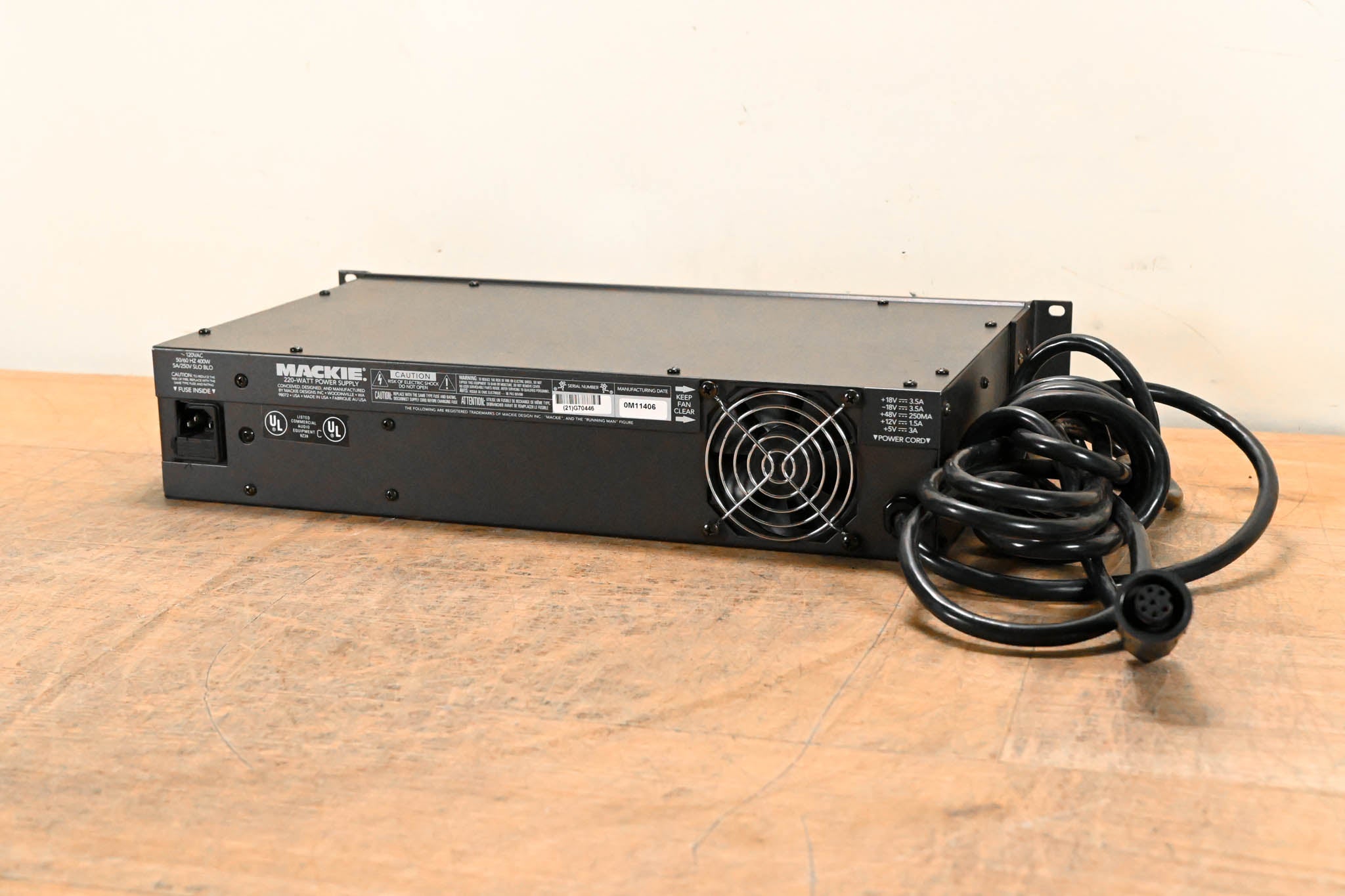 Mackie 220-Watt Power Supply For 8-Bus Mixers