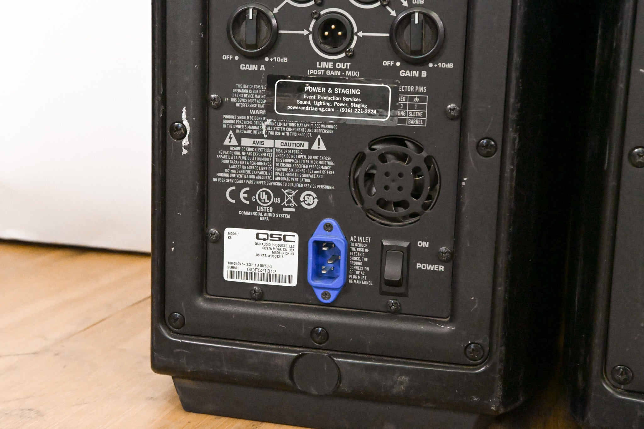 QSC K8 8" Two-Way 1000 Watt Powered Portable Loudspeaker (PAIR)