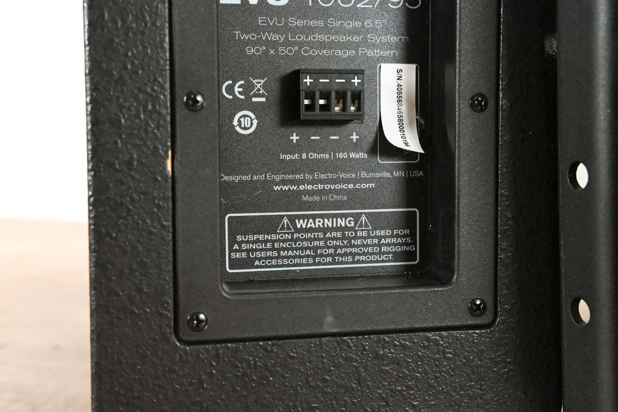 Electro-Voice (EV) EVU-1062/95 6.5" 2-Way Passive Loudspeaker (PAIR)