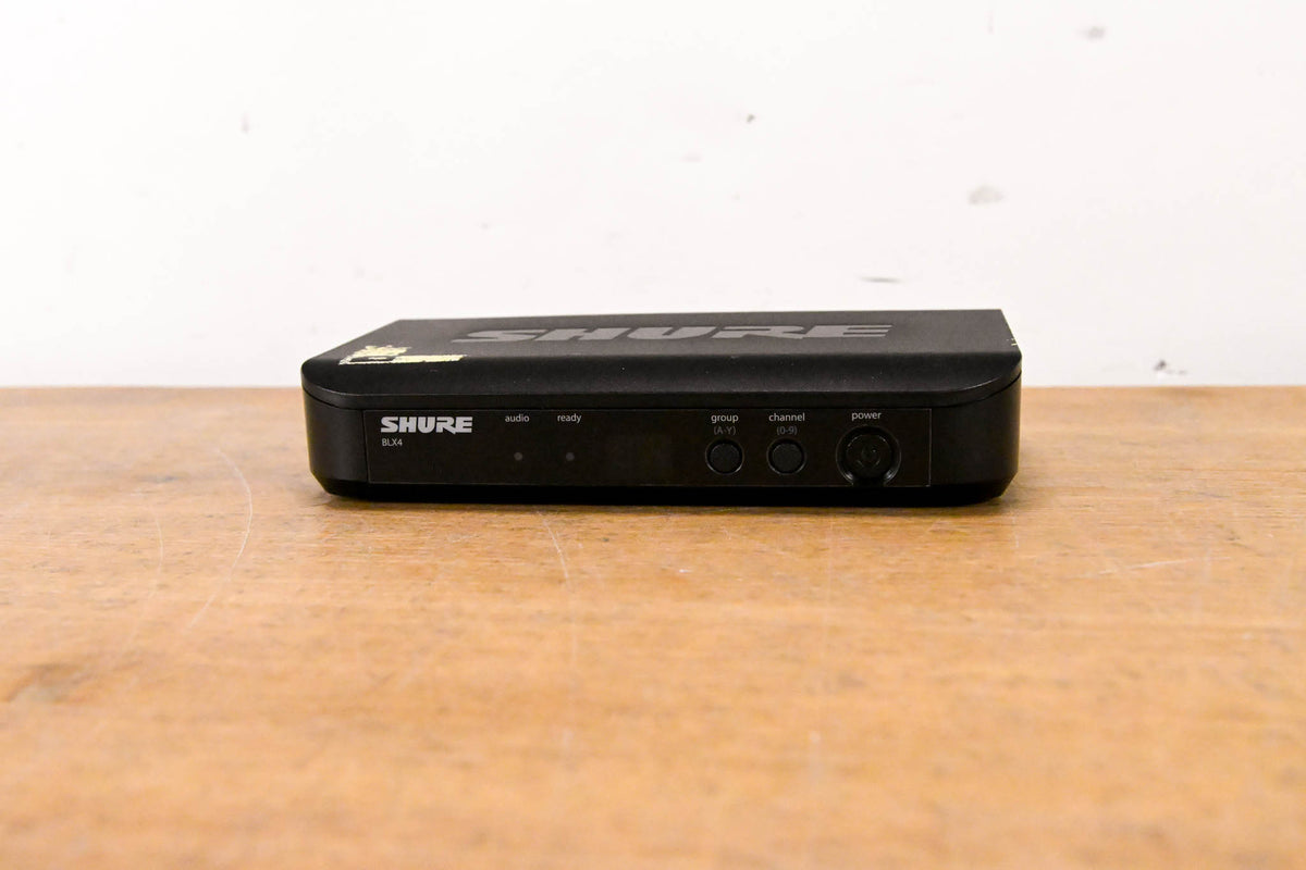 Shure BLX4 Wireless Receiver - J10 Band: 584-608MHz (NO POWER SUPPLY)