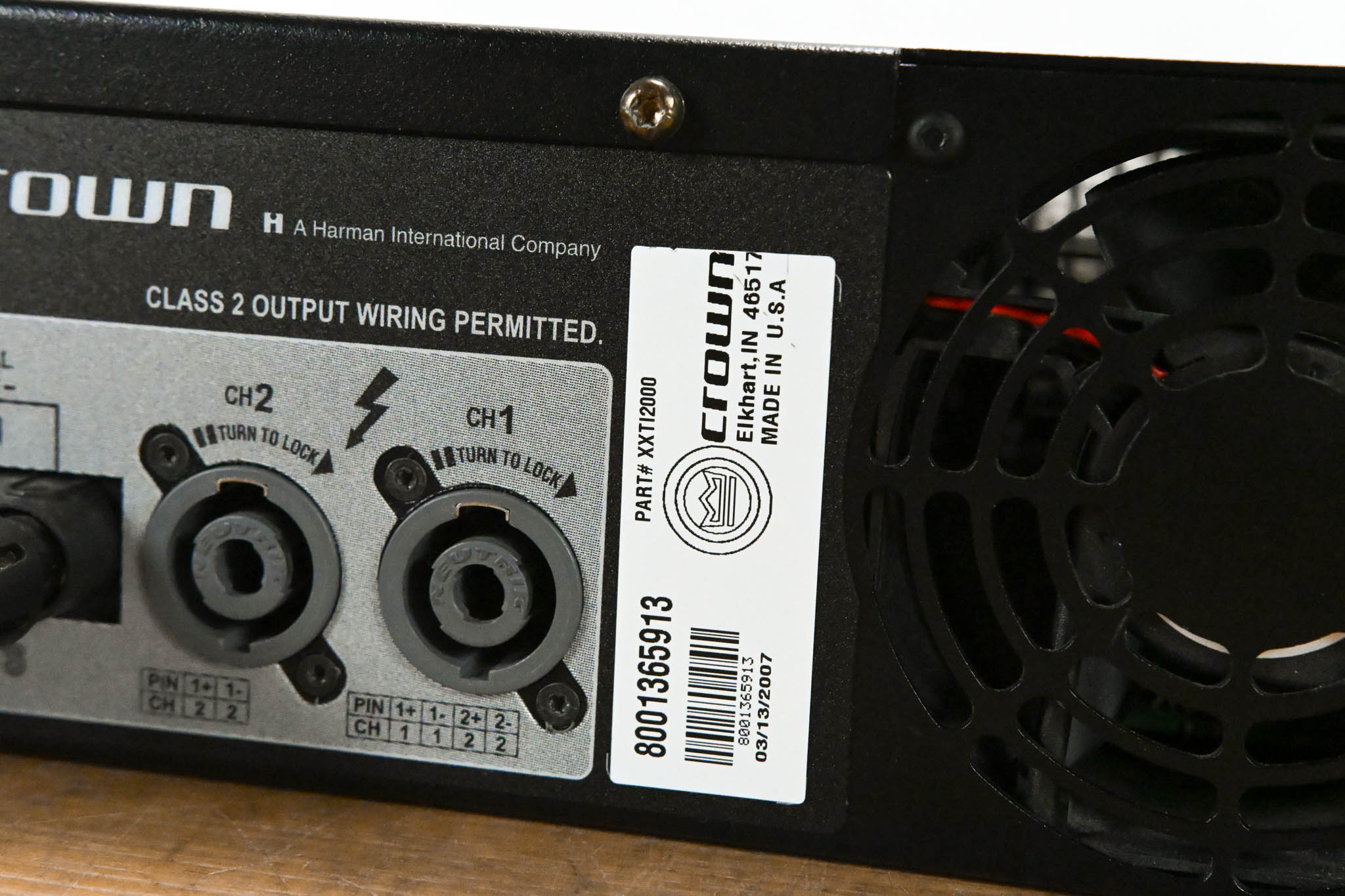 Crown XTi 2000 2-Channel Power Amplifier with DSP