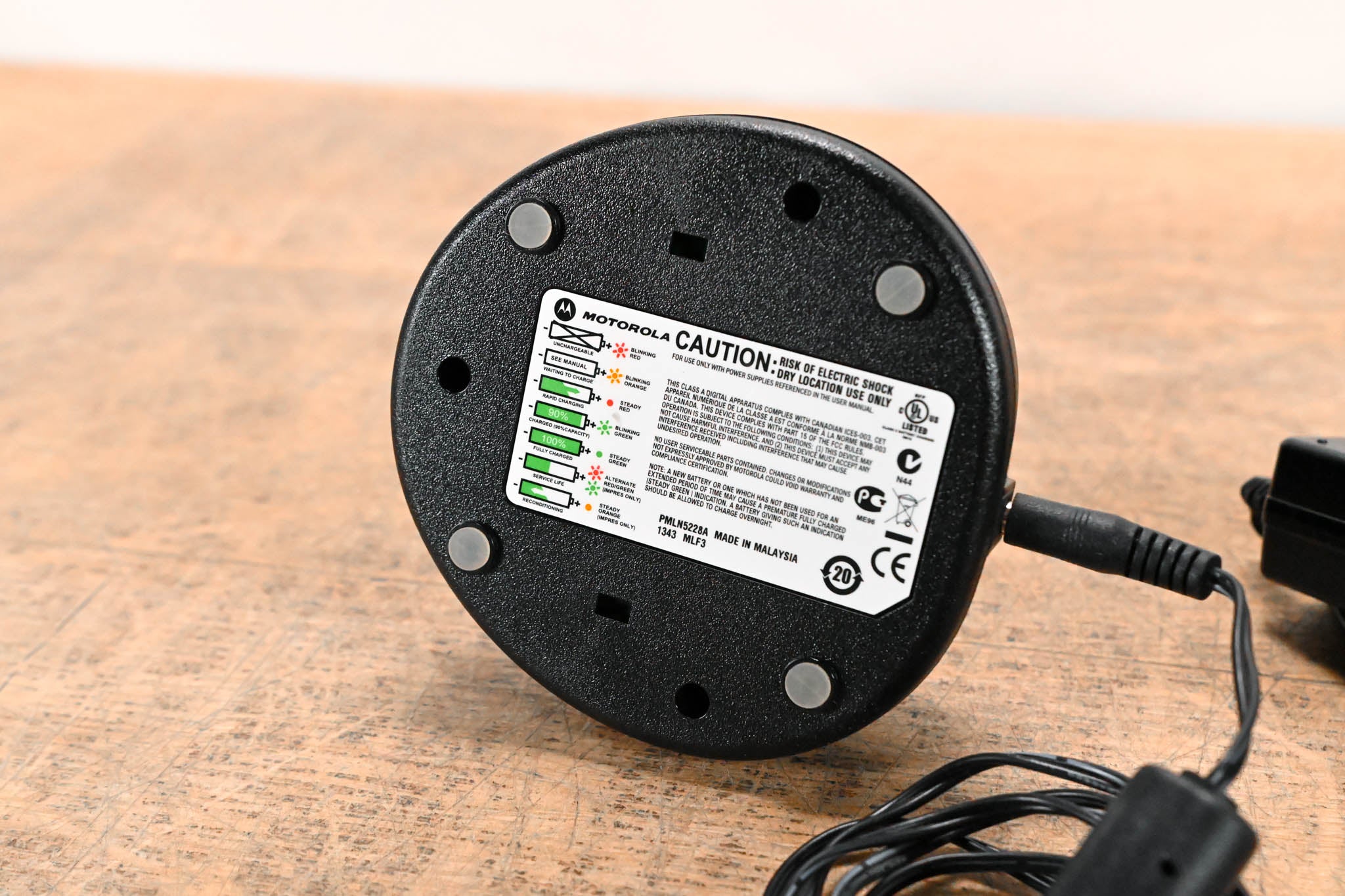 Motorola CP185 Portable Two-Way Radio with PMLN5228A Charger