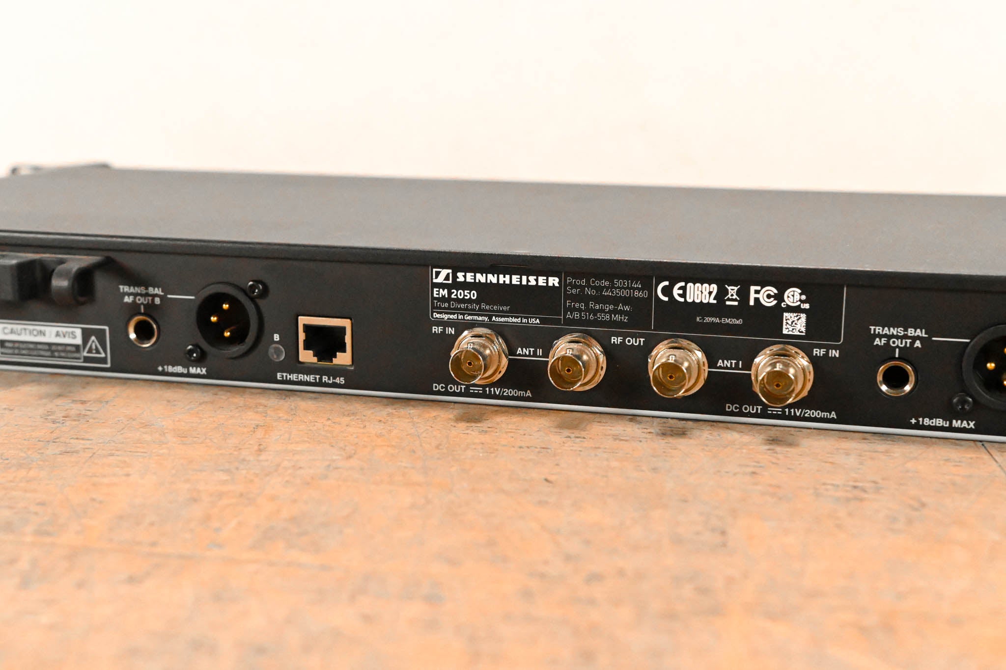 Sennheiser EM 2050 Dual-Channel Wireless Receiver Aw Range: 516-558 MHz