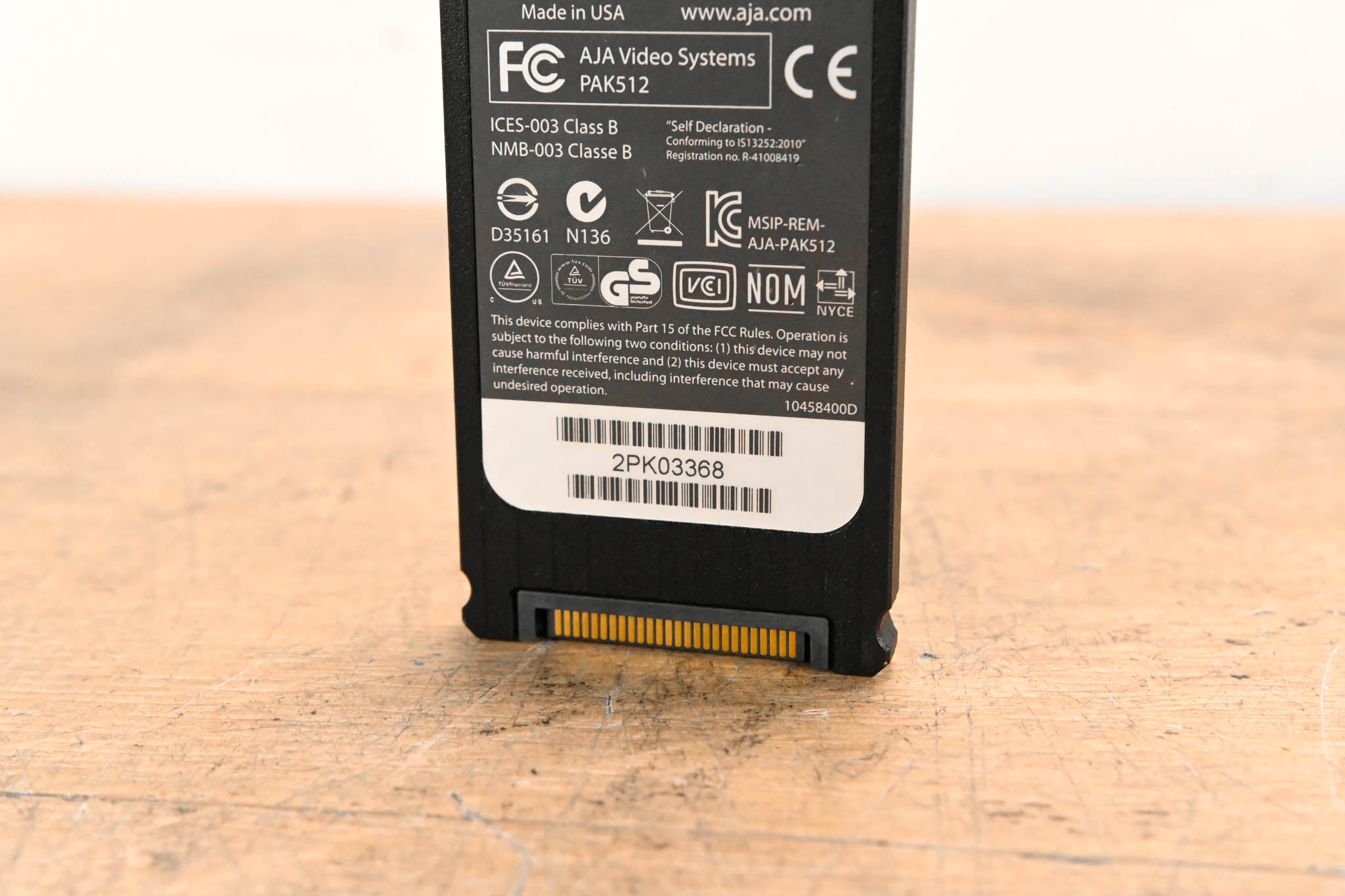 AJA PAK512 SSD Module for Ki Pro Systems