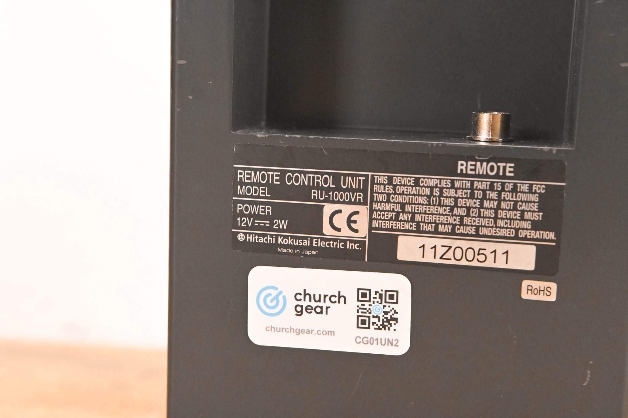 Hitachi RU-1000VR Remote Control Panel