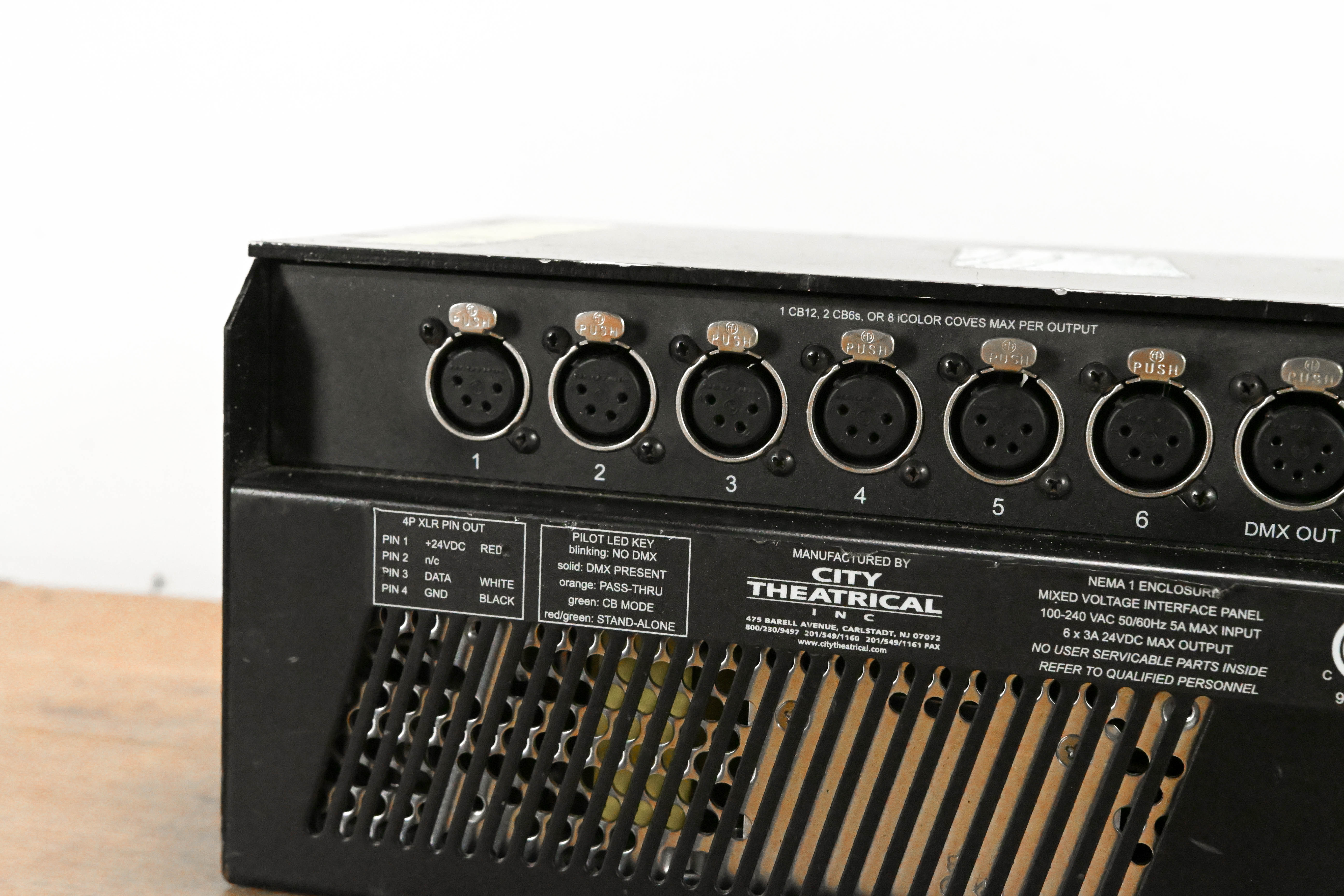 City Theatrical PDS-375-TR Touring ColorBlast Power/Data Supply
