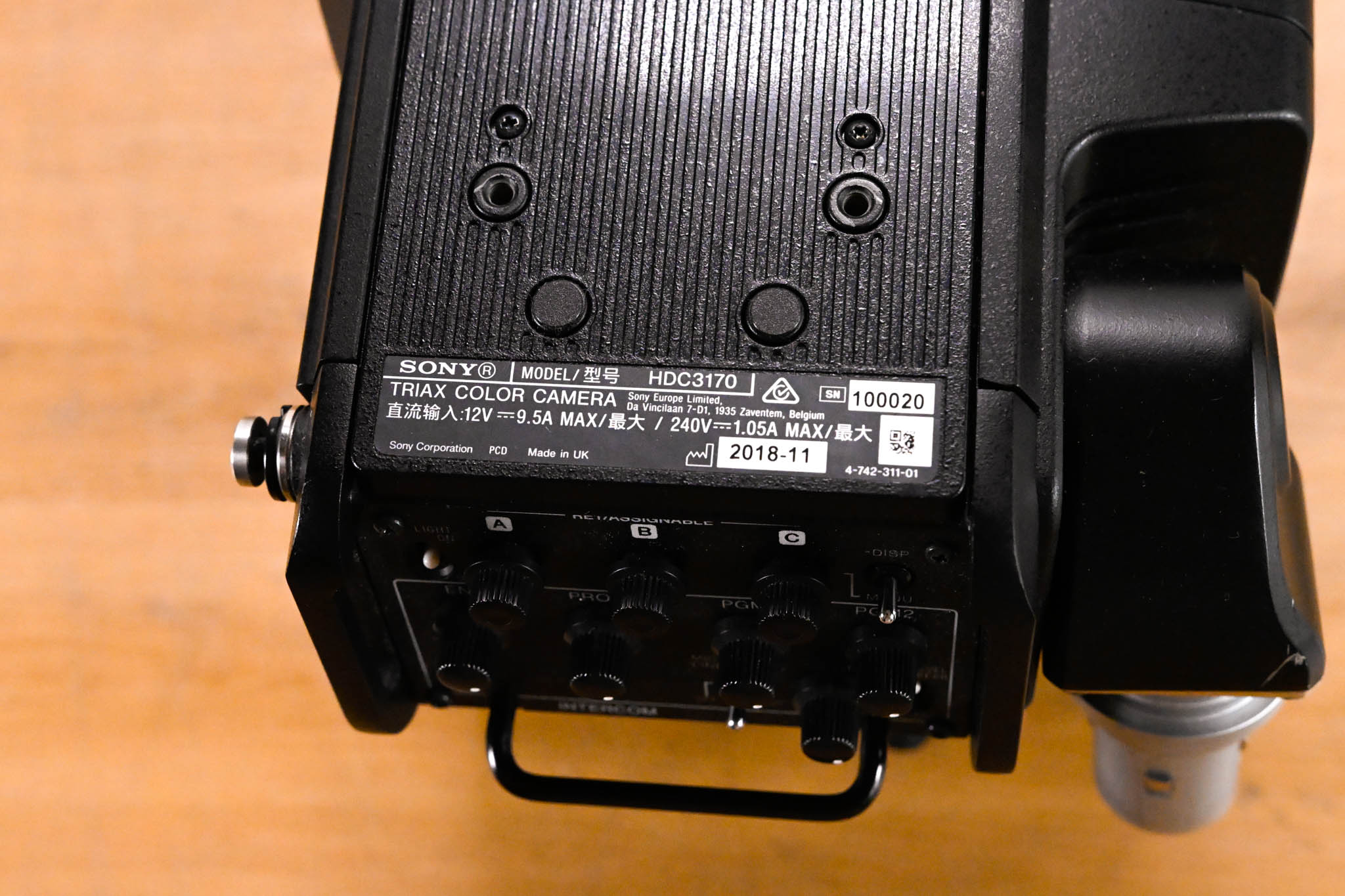 Sony HDC-3170 2/3" 3-CMOS HD Digital Triax System Camera
