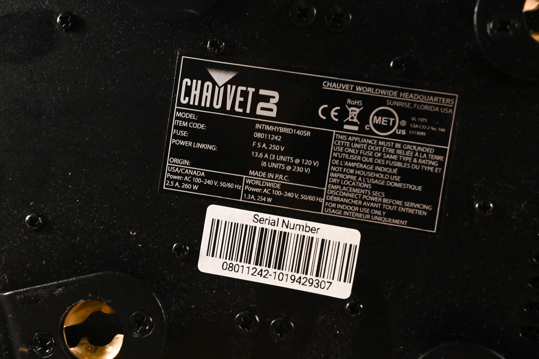 Chauvet Intimidator Hybrid 140SR Moving Head Lighting Fixture