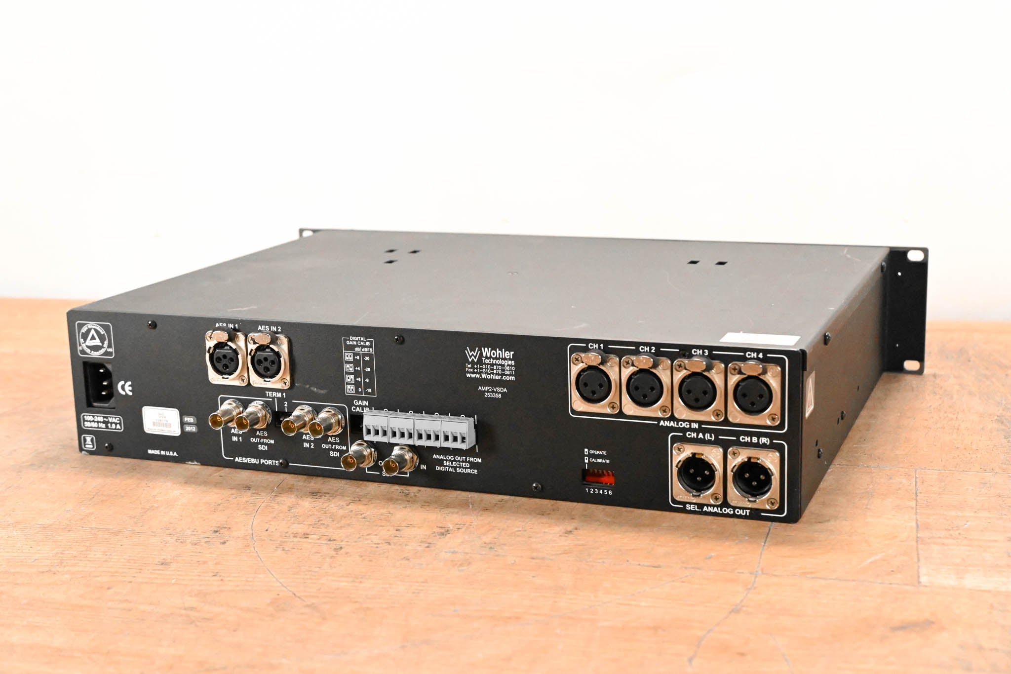 Wohler Technologies AMP2-VSDA Digital Audio Monitor Panel