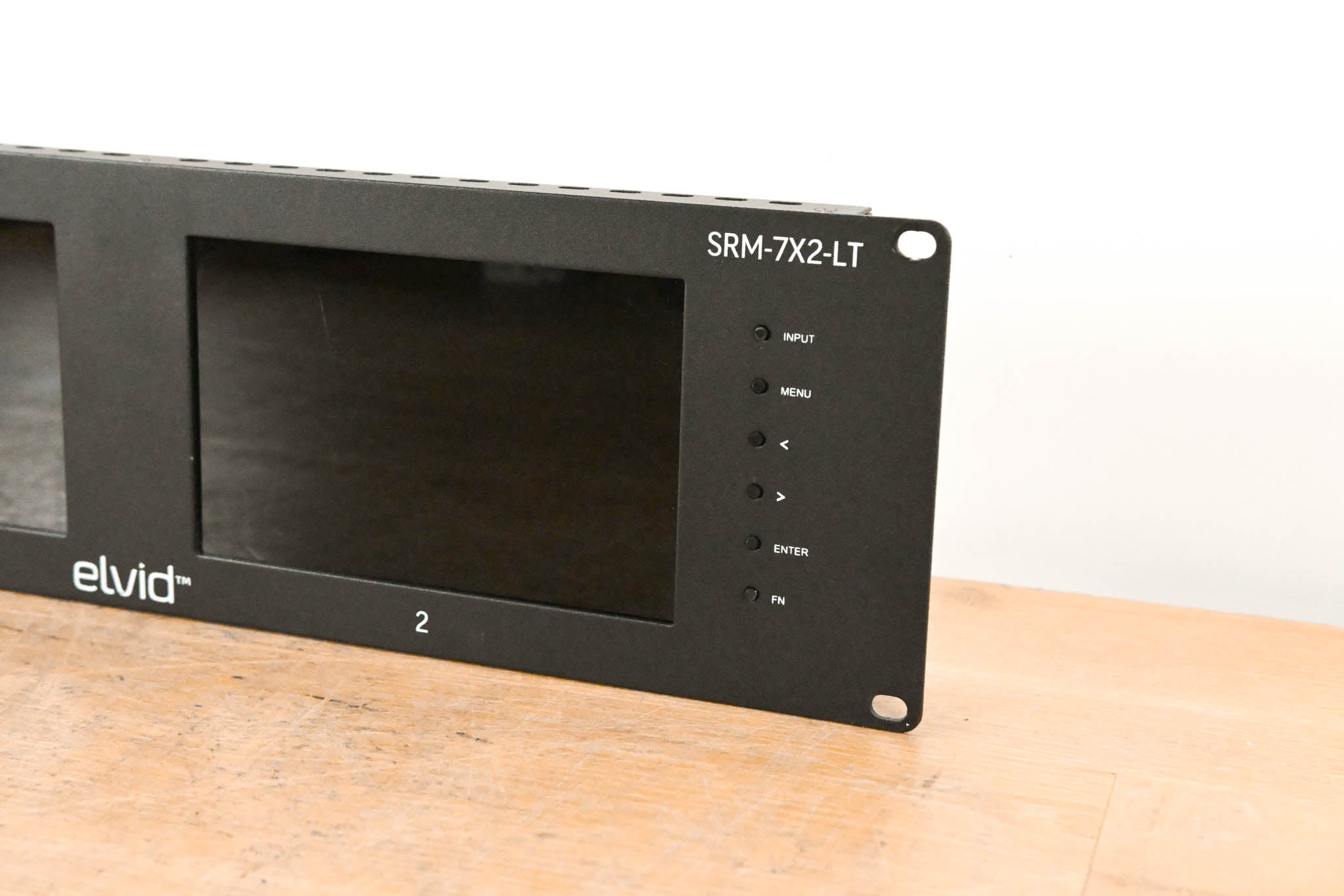 Elvid SRM-7X2-LT StudioVision Dual 7" Monitor Rackmount NO POWER SUPPLY