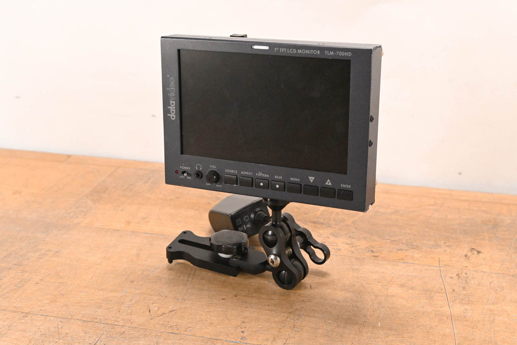 Datavideo TLM-700HD 7" HD/SD TFT LCD Monitor w/ V-Mount Battery Adapter ...