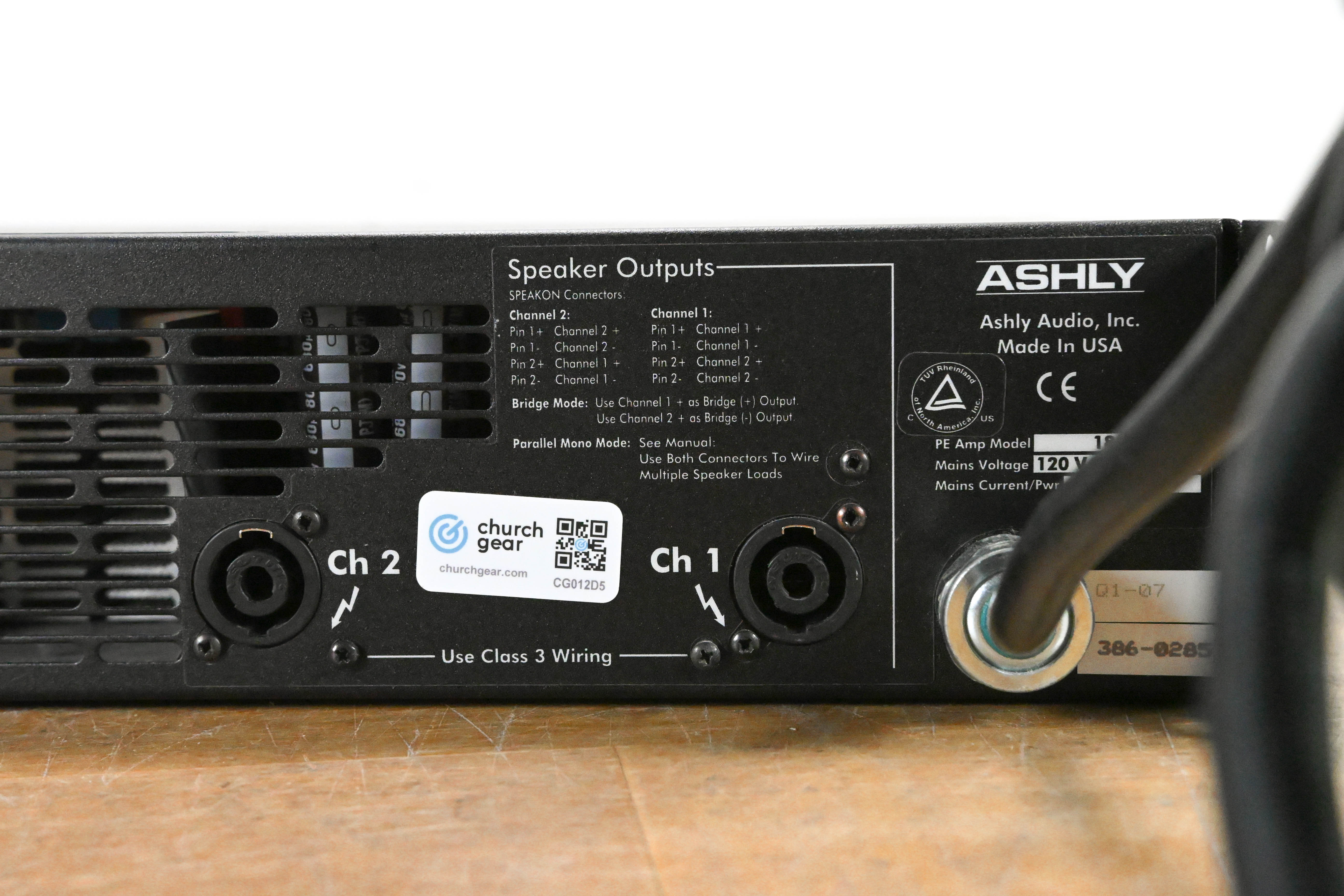 Ashly PE-1800 2-Channel Protea-Enabled 900W Power Amplifier