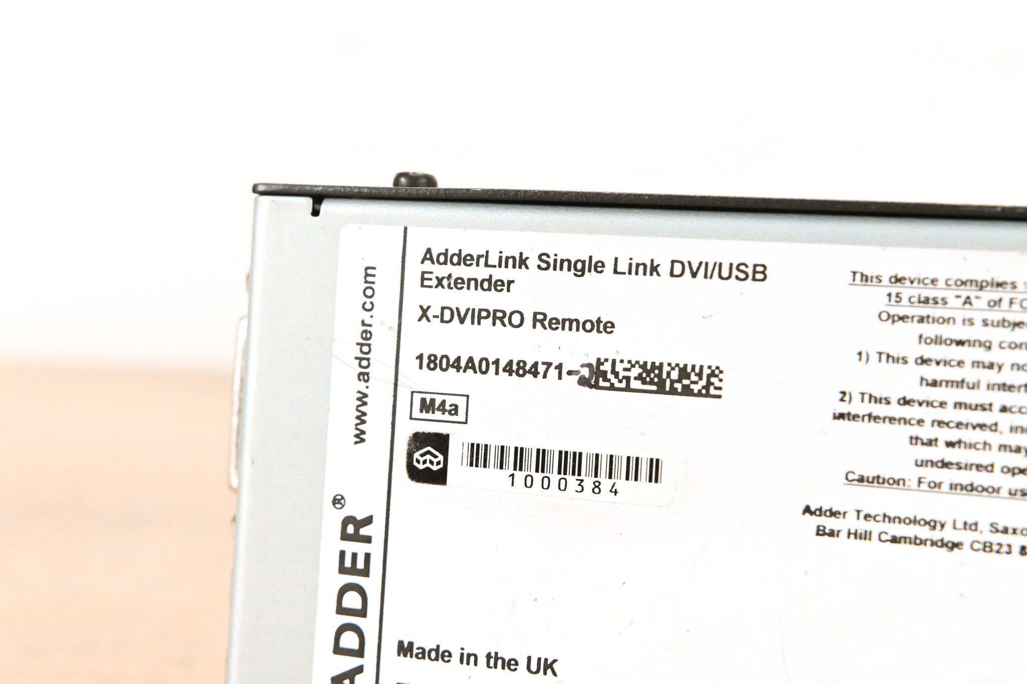 Adder AdderLink X-DVIPRO Remote Module (NO POWER SUPPLY)