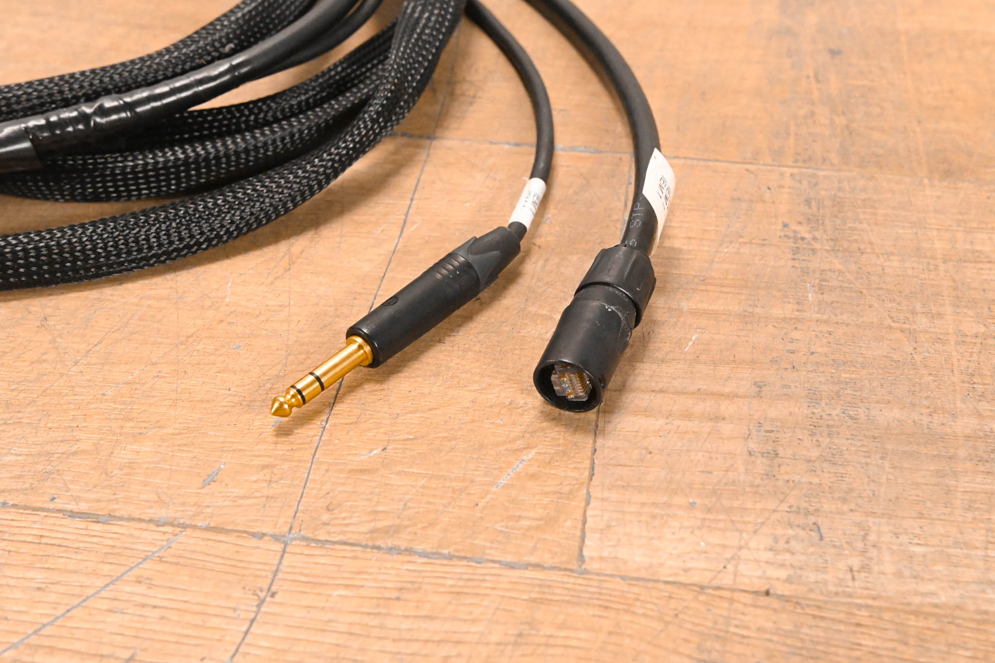 Unbranded 1/4" TRS and EtherCON RJ45 Loom - 15'