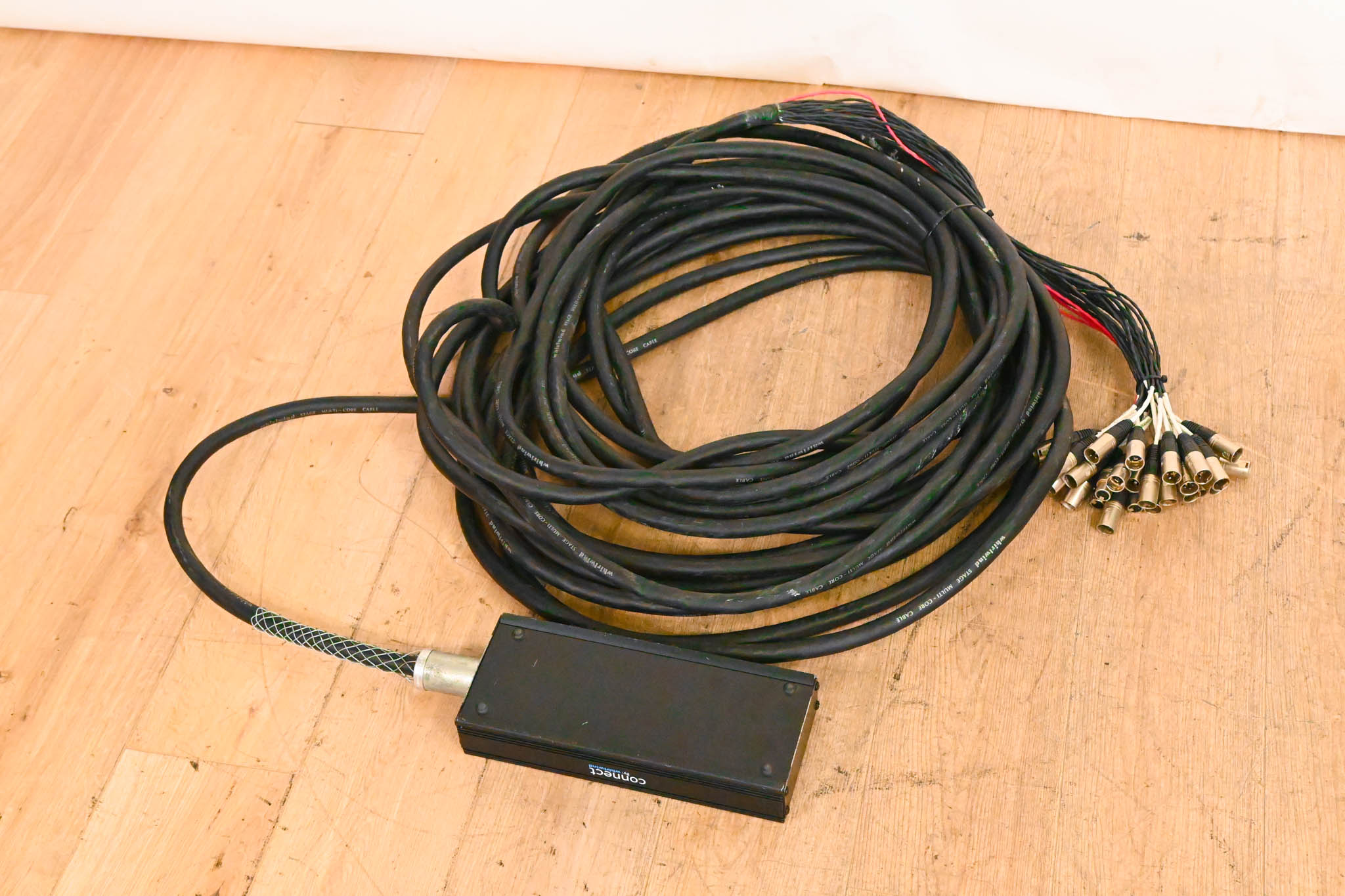 Whirlwind Connect 24x4 XLR Stage Box to Fanout Snake - 100ft