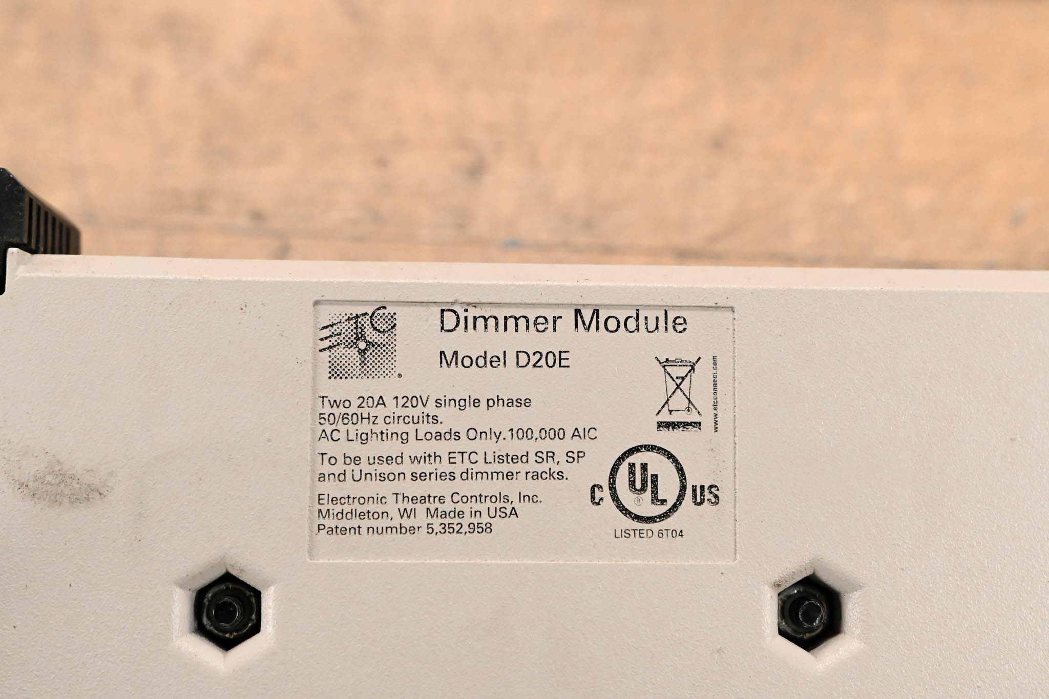 ETC D20E Dual 20A Dimmer Module (Pack of 4)