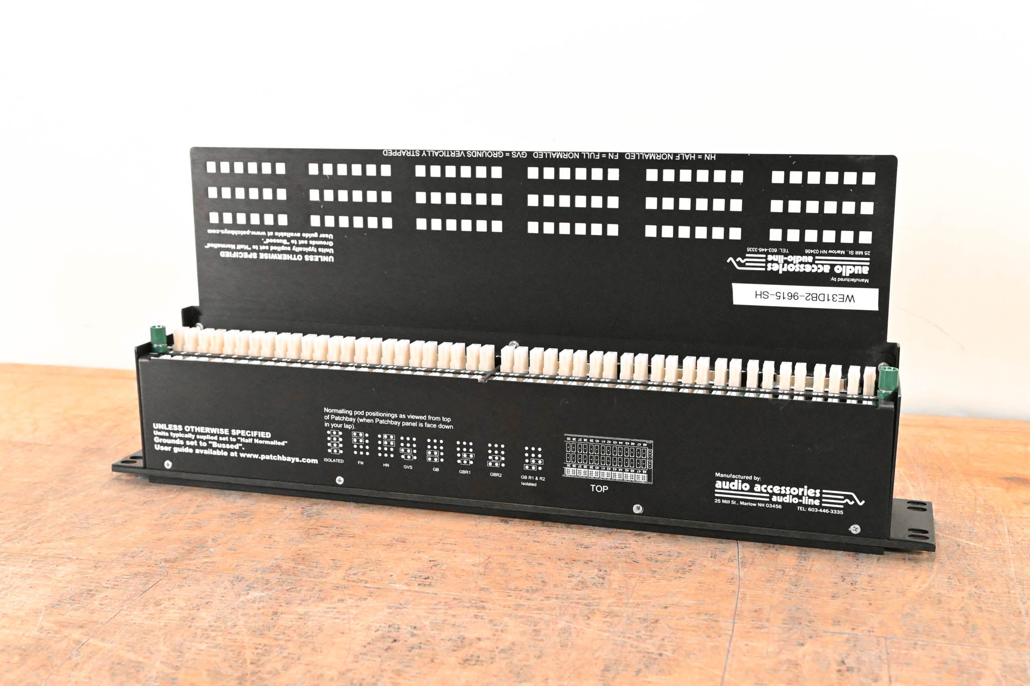 Audio Accessories WE31DB2-9615-SH 2x48 1.5RU TT Patchbay
