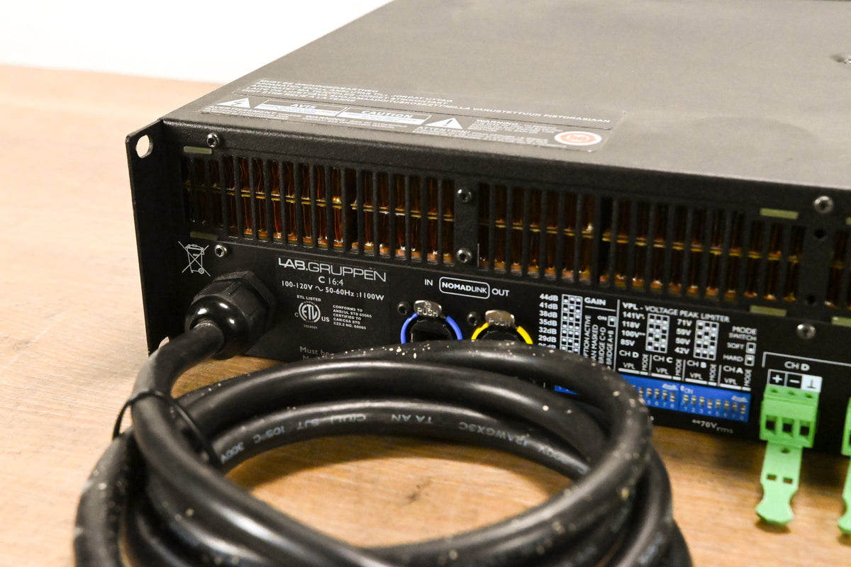 Lab Gruppen C 16:4 1600W Four-Channel Power Amplifier