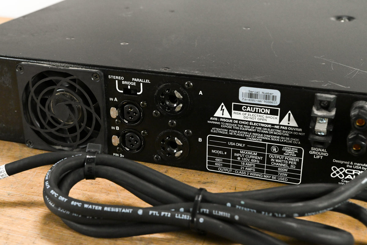 Crest Audio 4801 2-Channel Power Amplifier