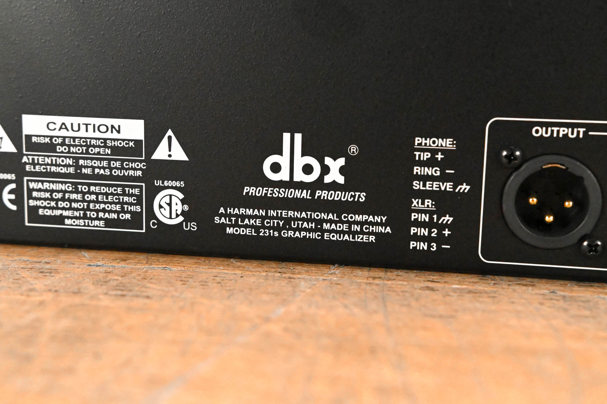 dbx 231s Two-Channel 31-Band Equalizer