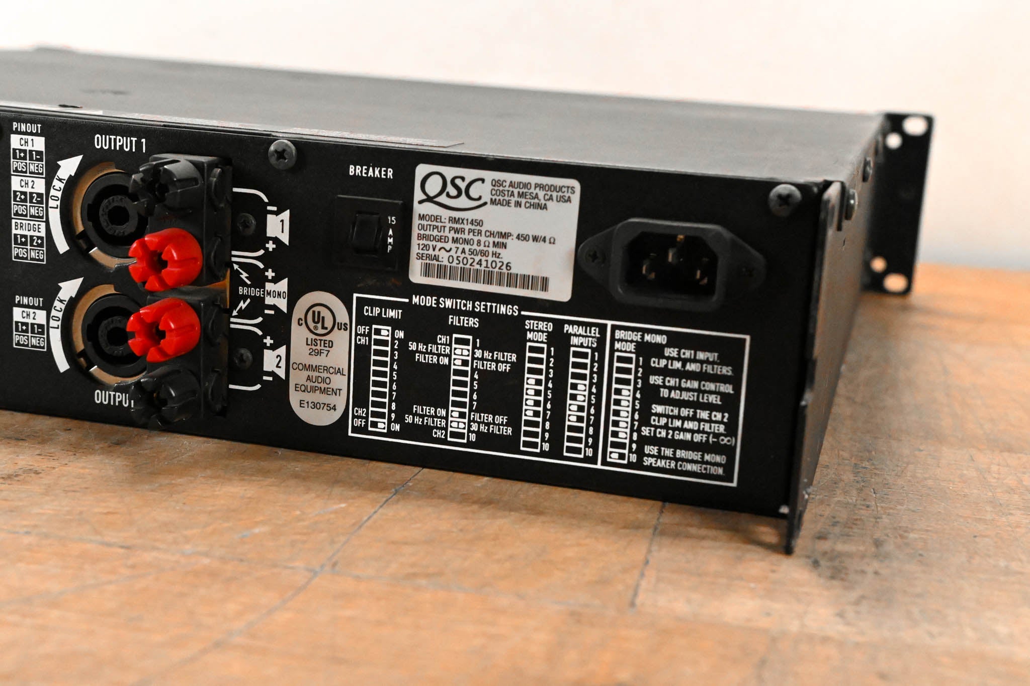 QSC RMX1450 2-Channel Power Amplifier