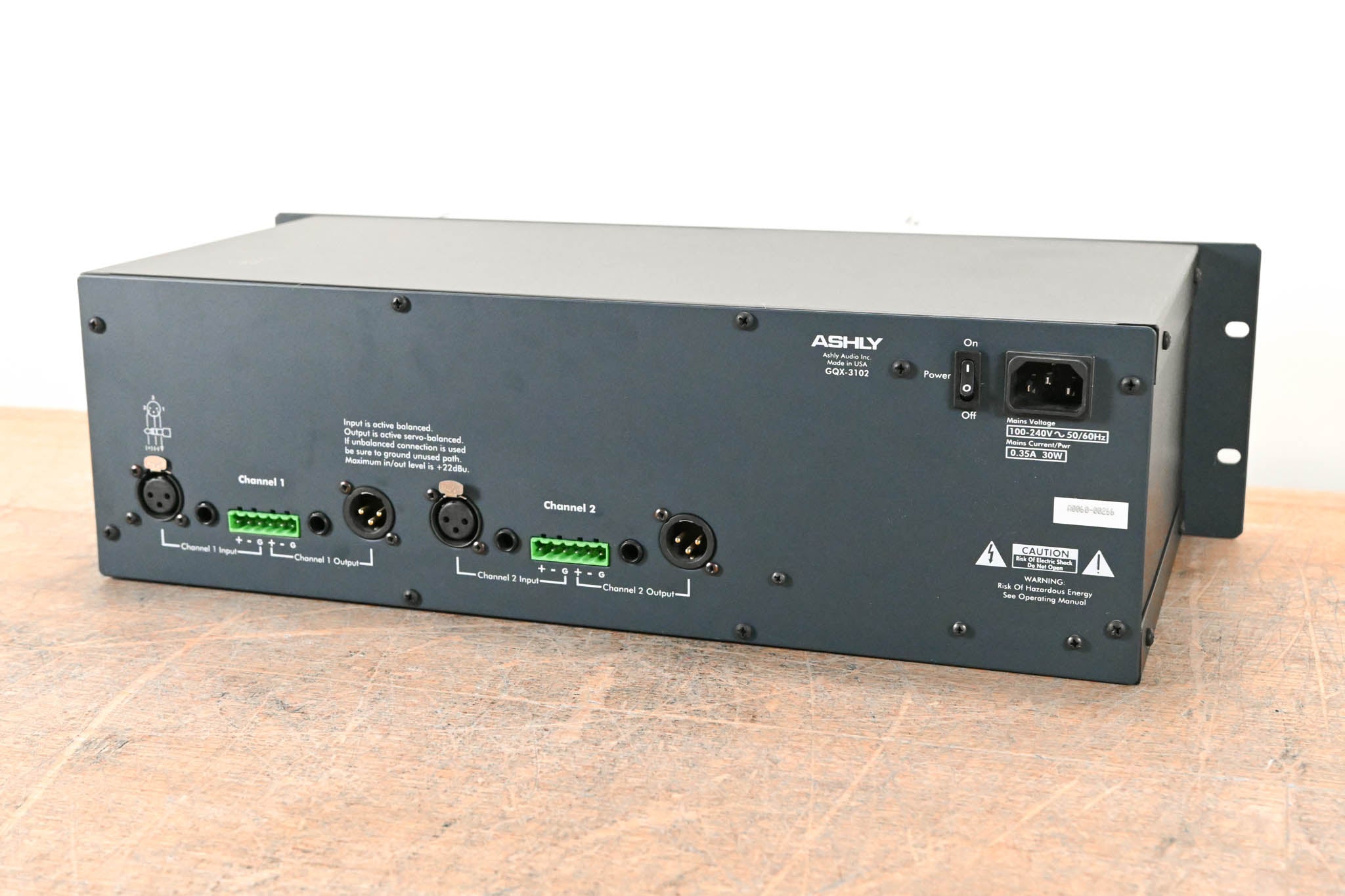 Ashly GQX-3102 2-Channel 31-Band Graphic Equalizer