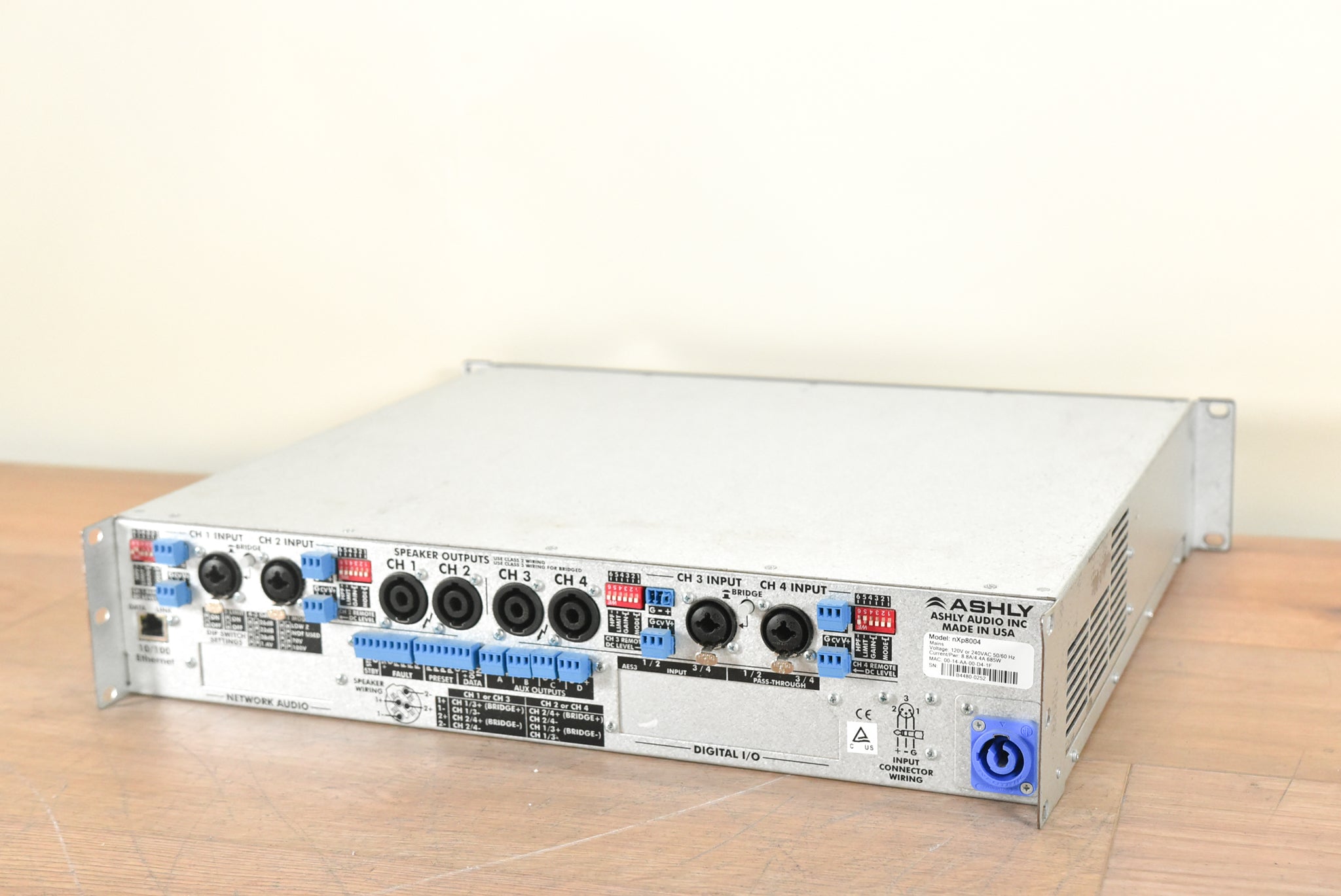 Ashly nXp 8004 4-Channel 800W Power Amplifier