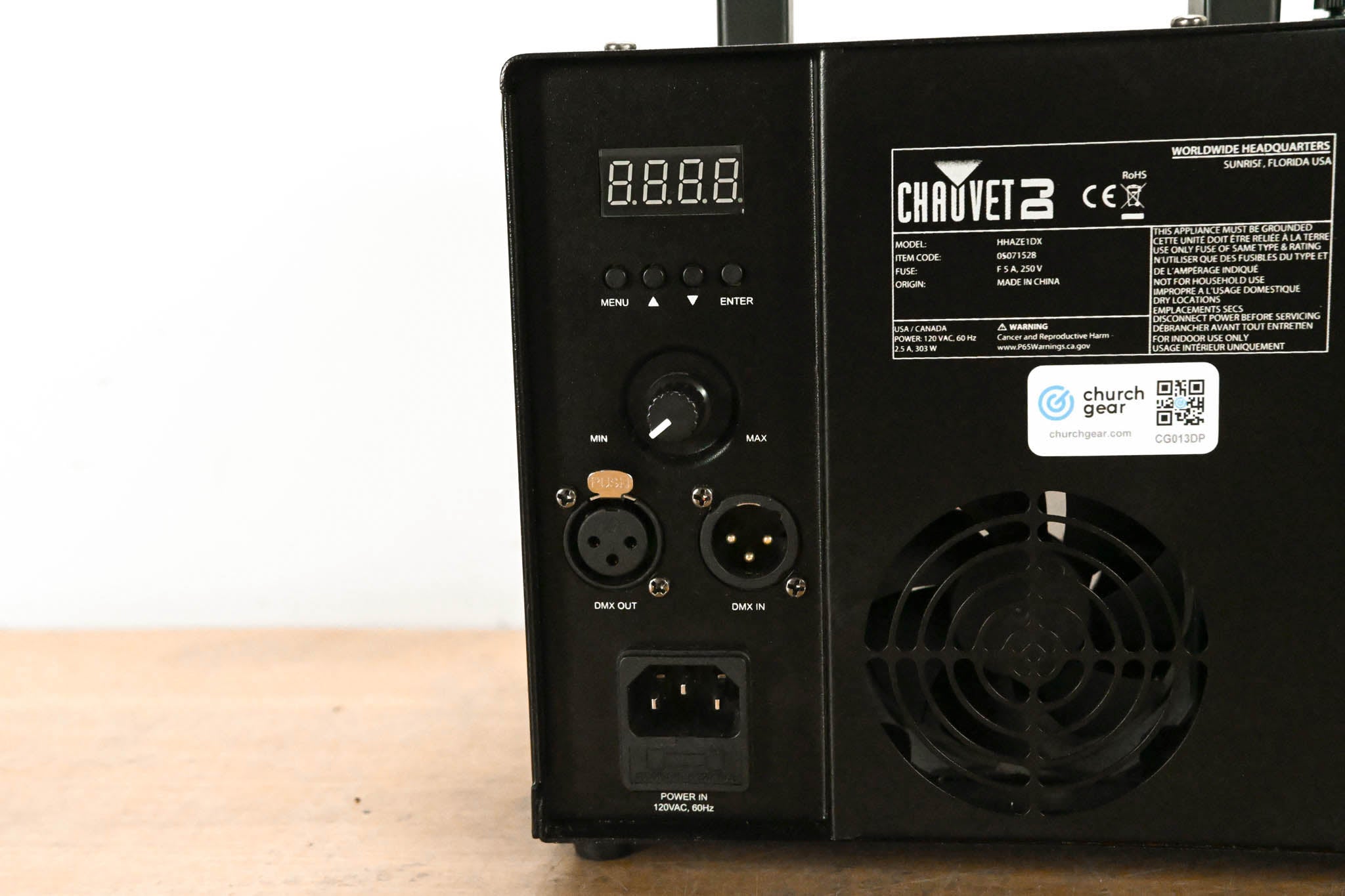 Chauvet Hurricane Haze 1DX Water-Based Haze Machine