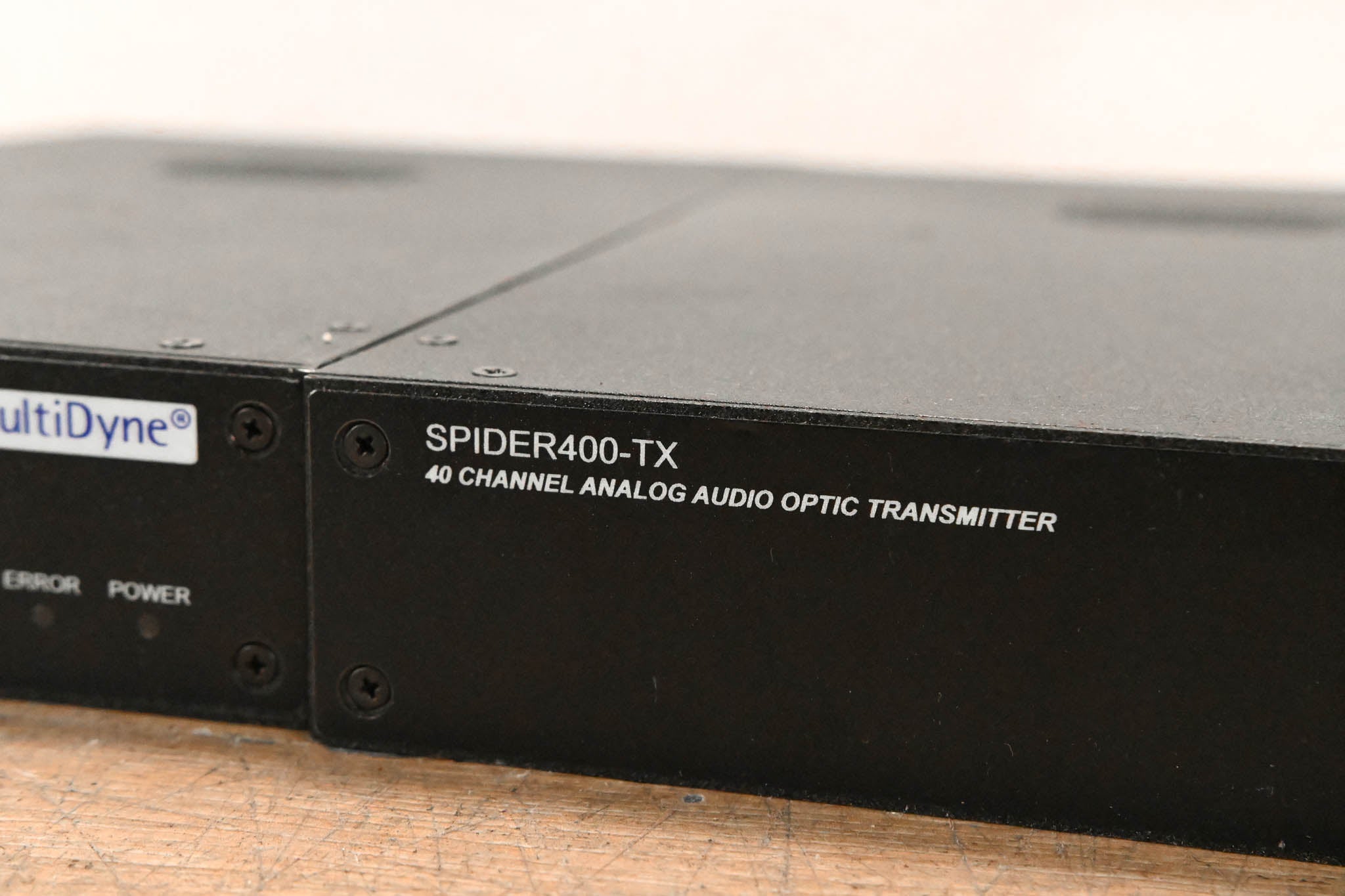 MultiDyne Spider400 40-CH Analog Audio Optic TX & RX (NO POWER SUPPLY)
