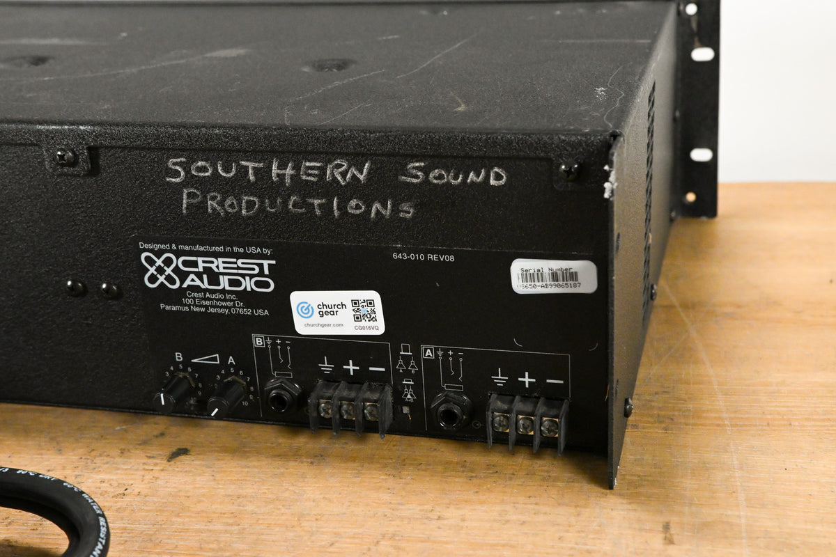 Crest Audio VS650 2-Channel Power Amplifier