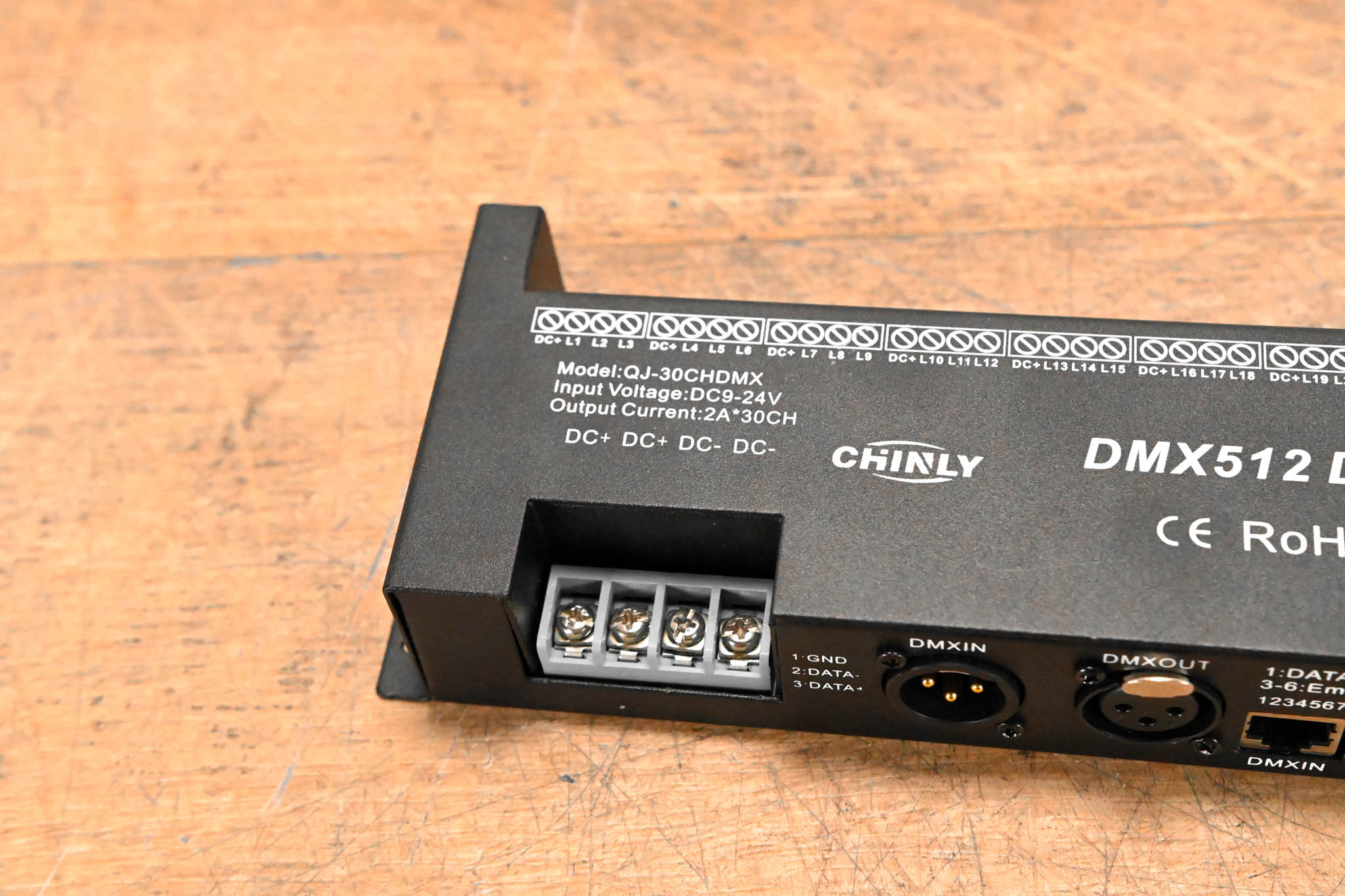 Chinly QJ-30CHDMX 30-Channel DMX512 Decoder