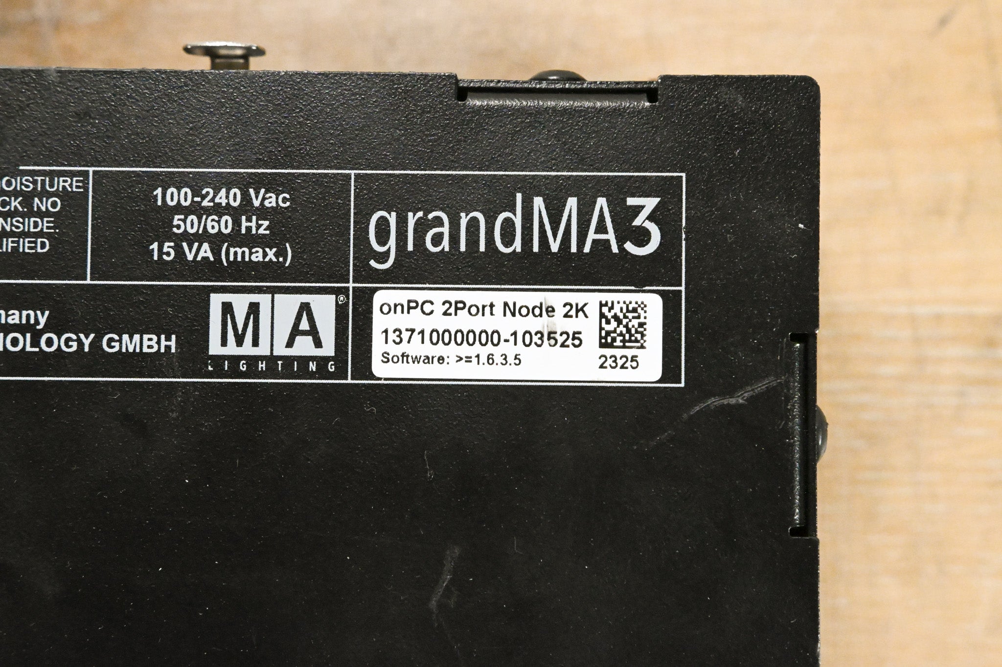 MA Lighting grandMA3 onPC 2Port Node 2K (NO POWER CABLE)