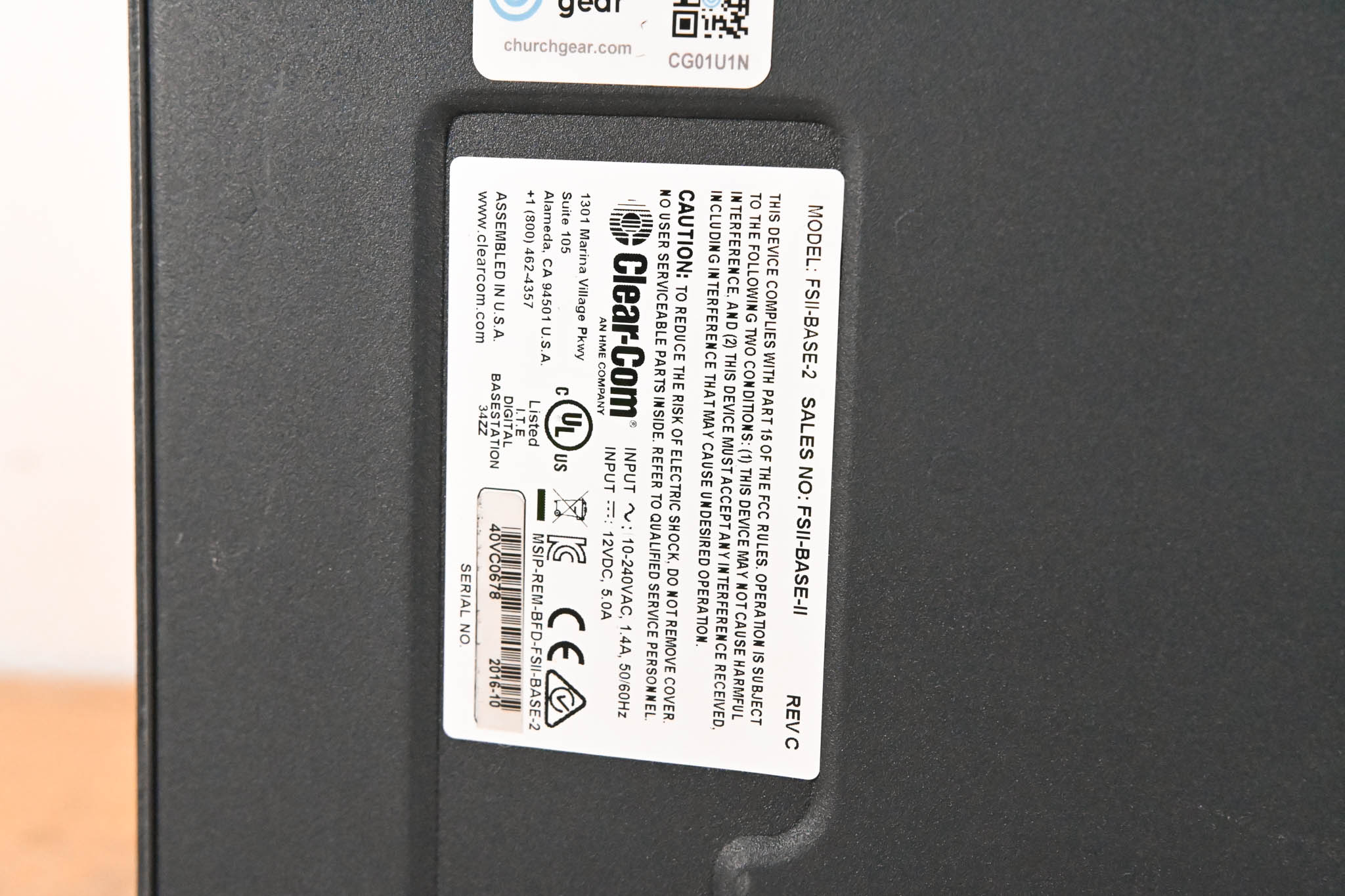 Clear-Com FSII-BASE-2 FreeSpeak Digital Wireless Intercom Base Station