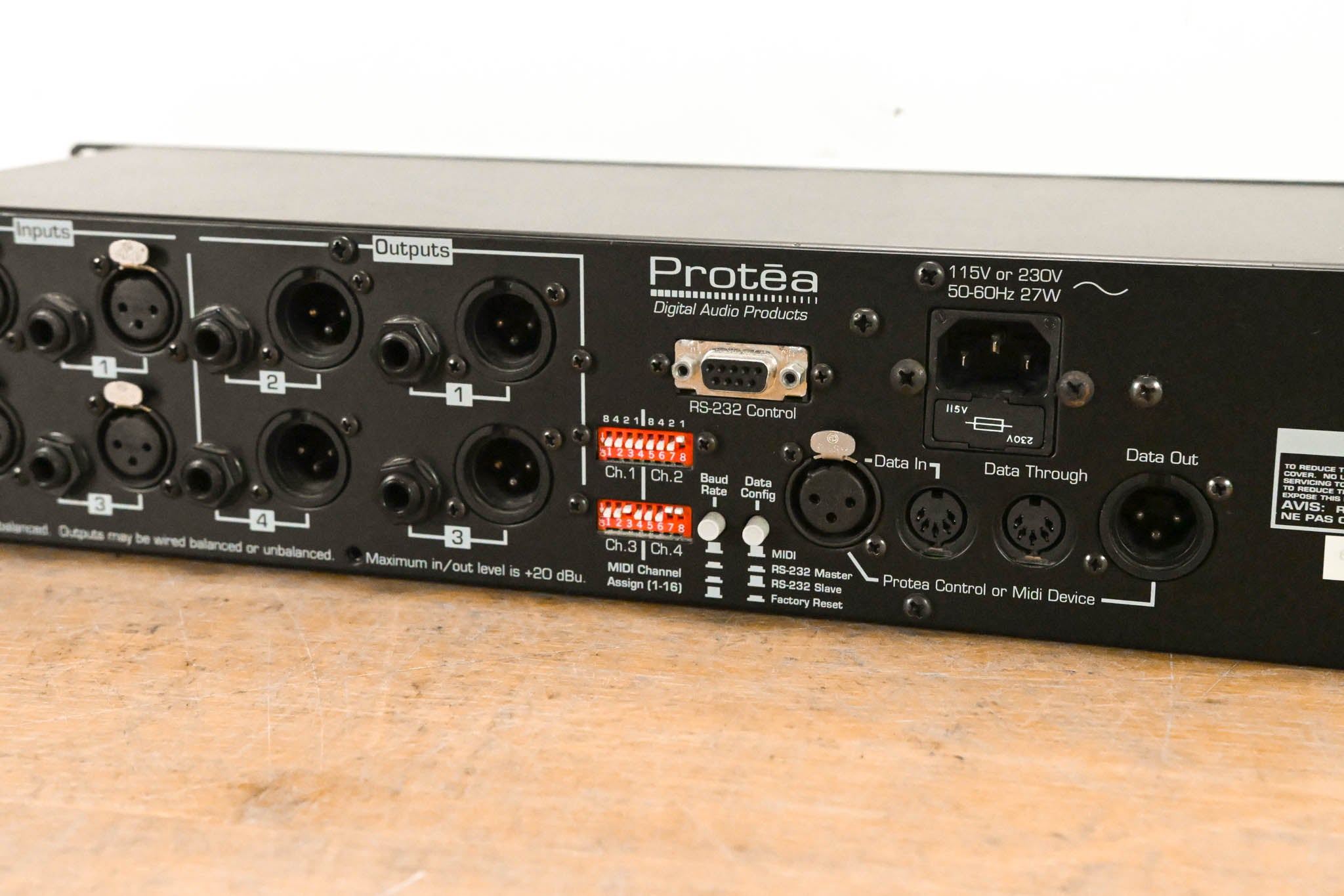 Ashly Protea 4.24GS 4-Channel Digital Graphic Equalizer Slave