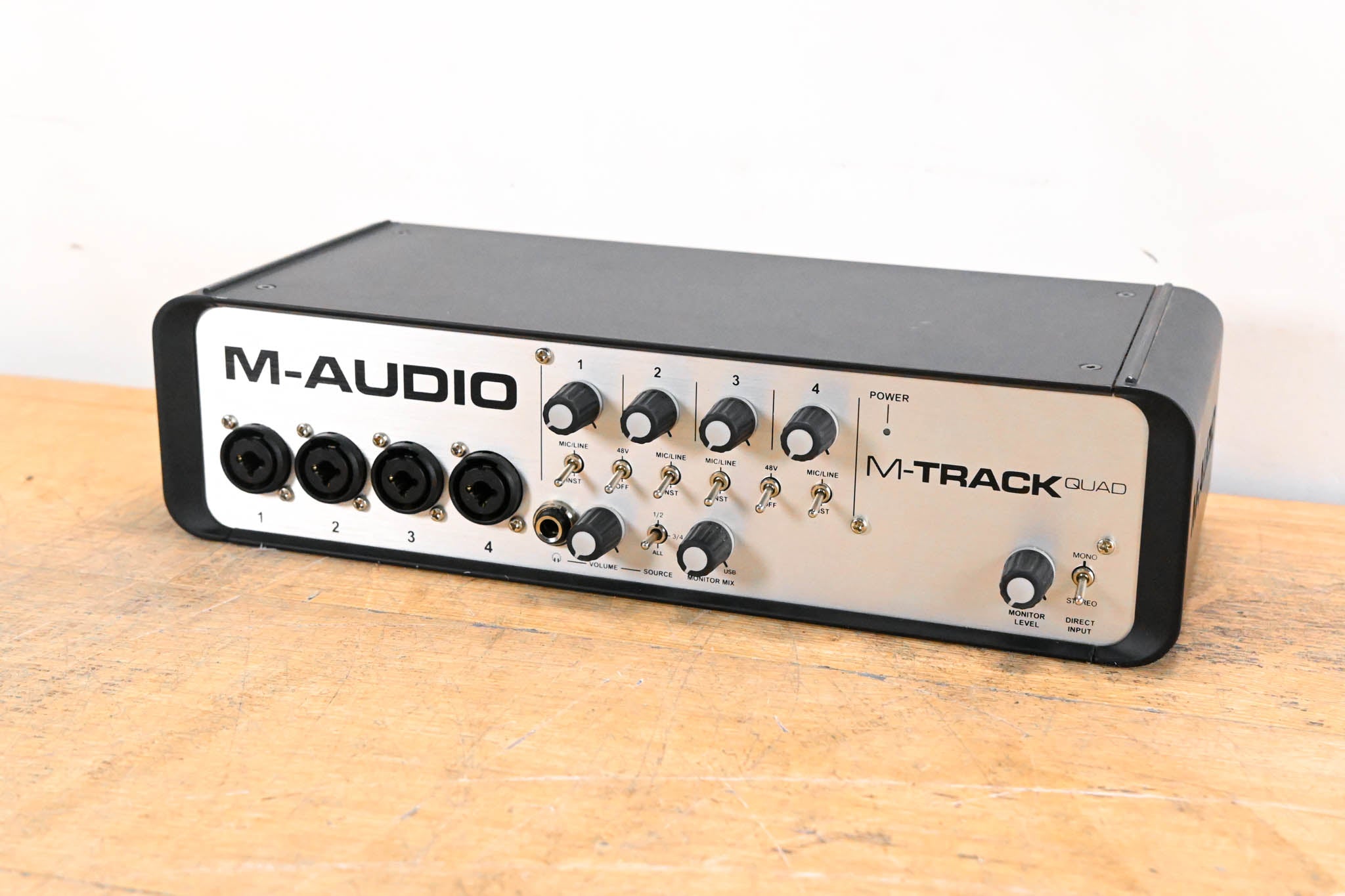 M-Audio M-Track Quad 4x4 USB Audio/MIDI Interface (NO POWER SUPPLY)