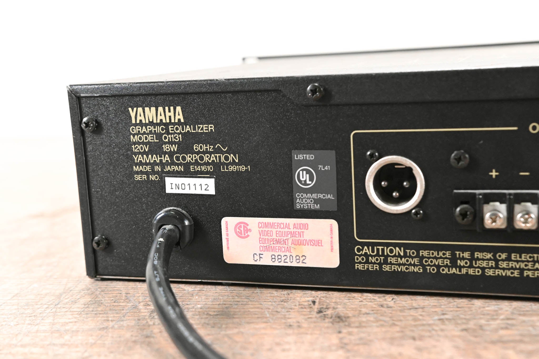 Yamaha Q1131 31-Band Graphic Equalizer