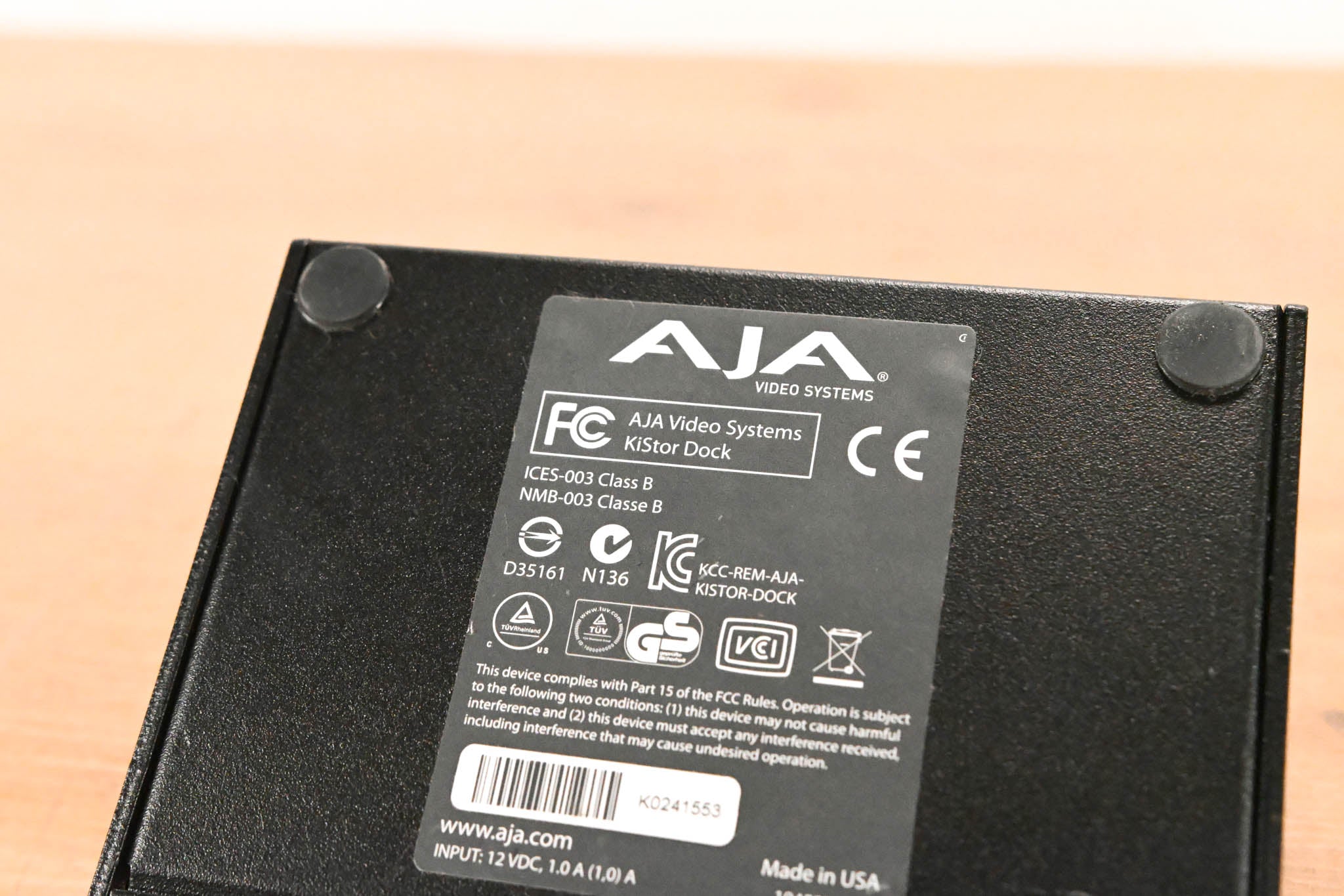 AJA KiStor Dock External Dock for Ki Stor Storage Modules (NO PSU)