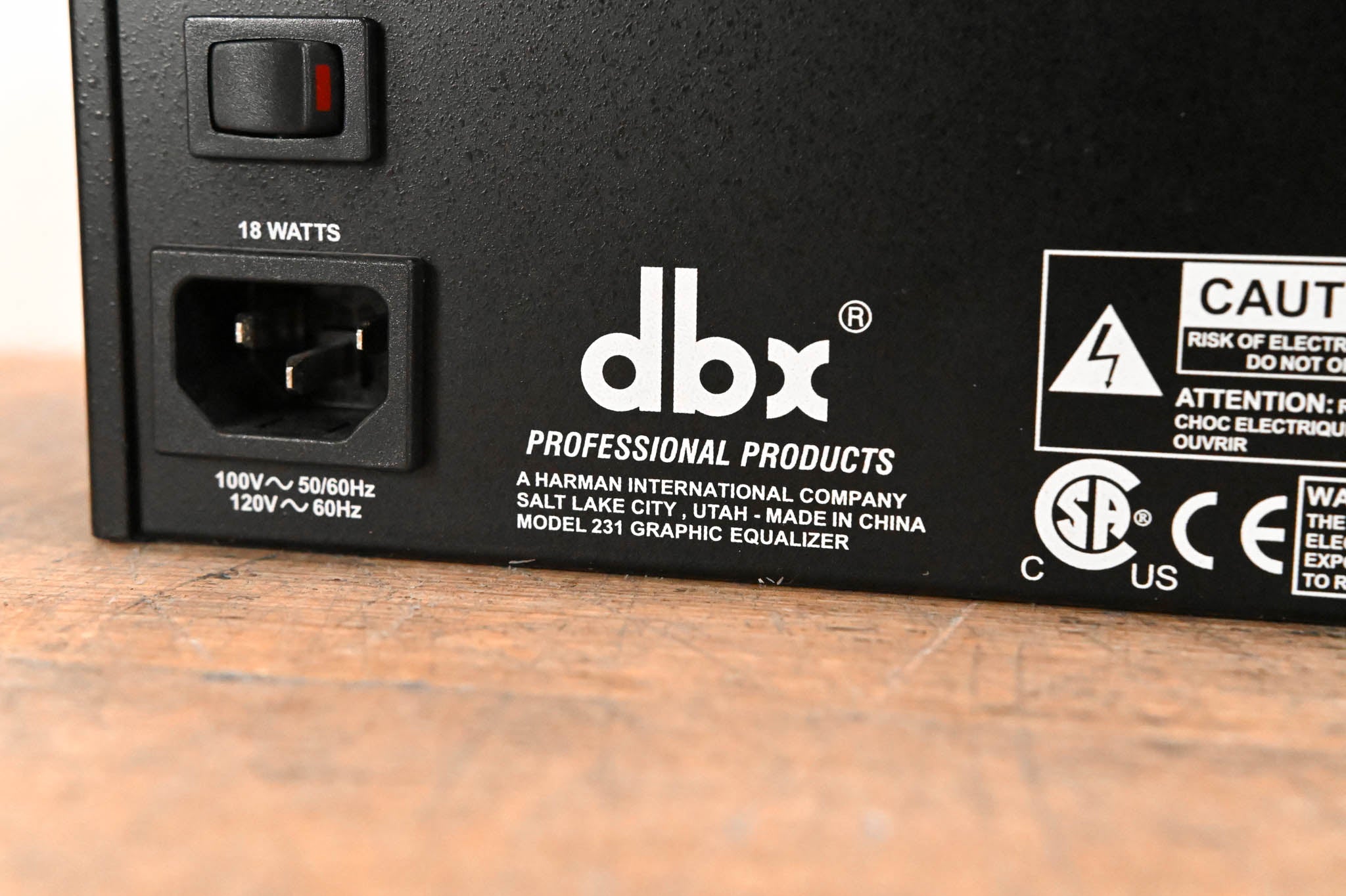 dbx 231 Dual-Channel 31-Band Graphic Equalizer