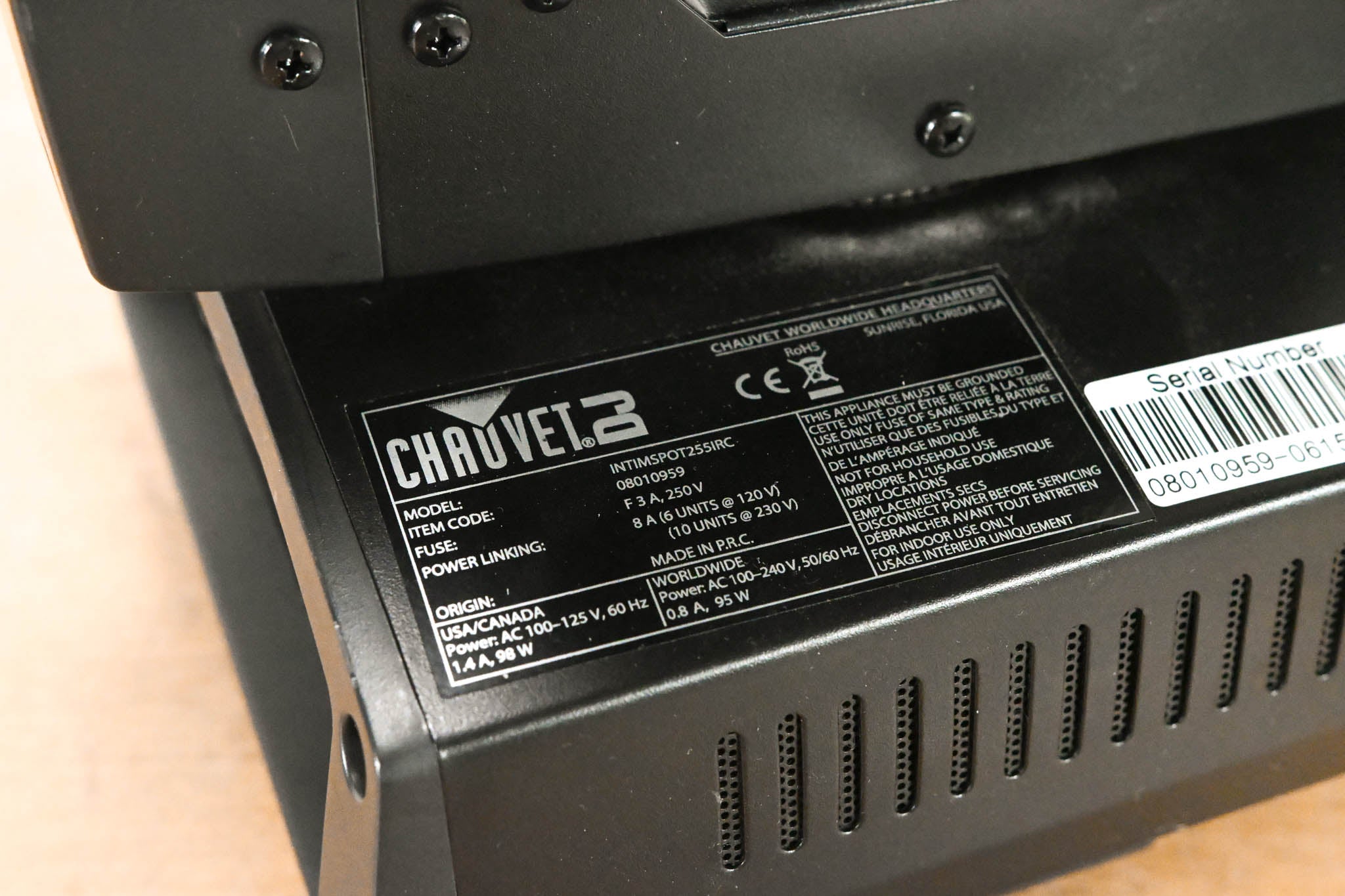 Chauvet Intimidator Spot 255 IRC 60W LED Moving Head Spot Fixture