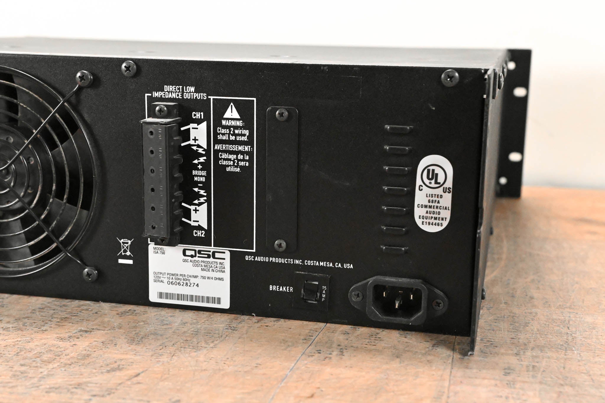 QSC ISA750 2-Channel Power Amplifier