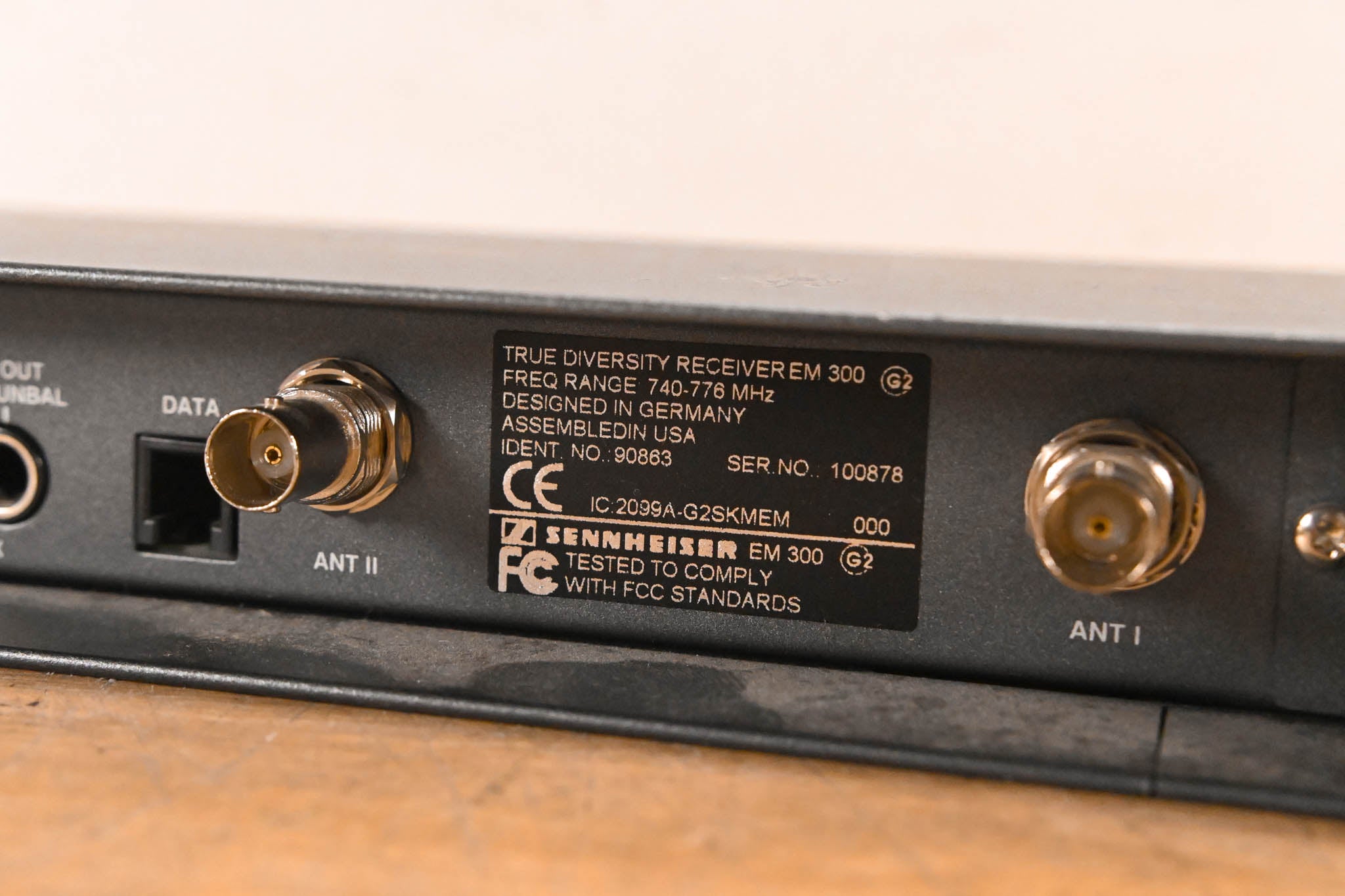 Sennheiser EM 300 G2 Wireless Receiver - 740-776 MHz (NO POWER SUPPLY)