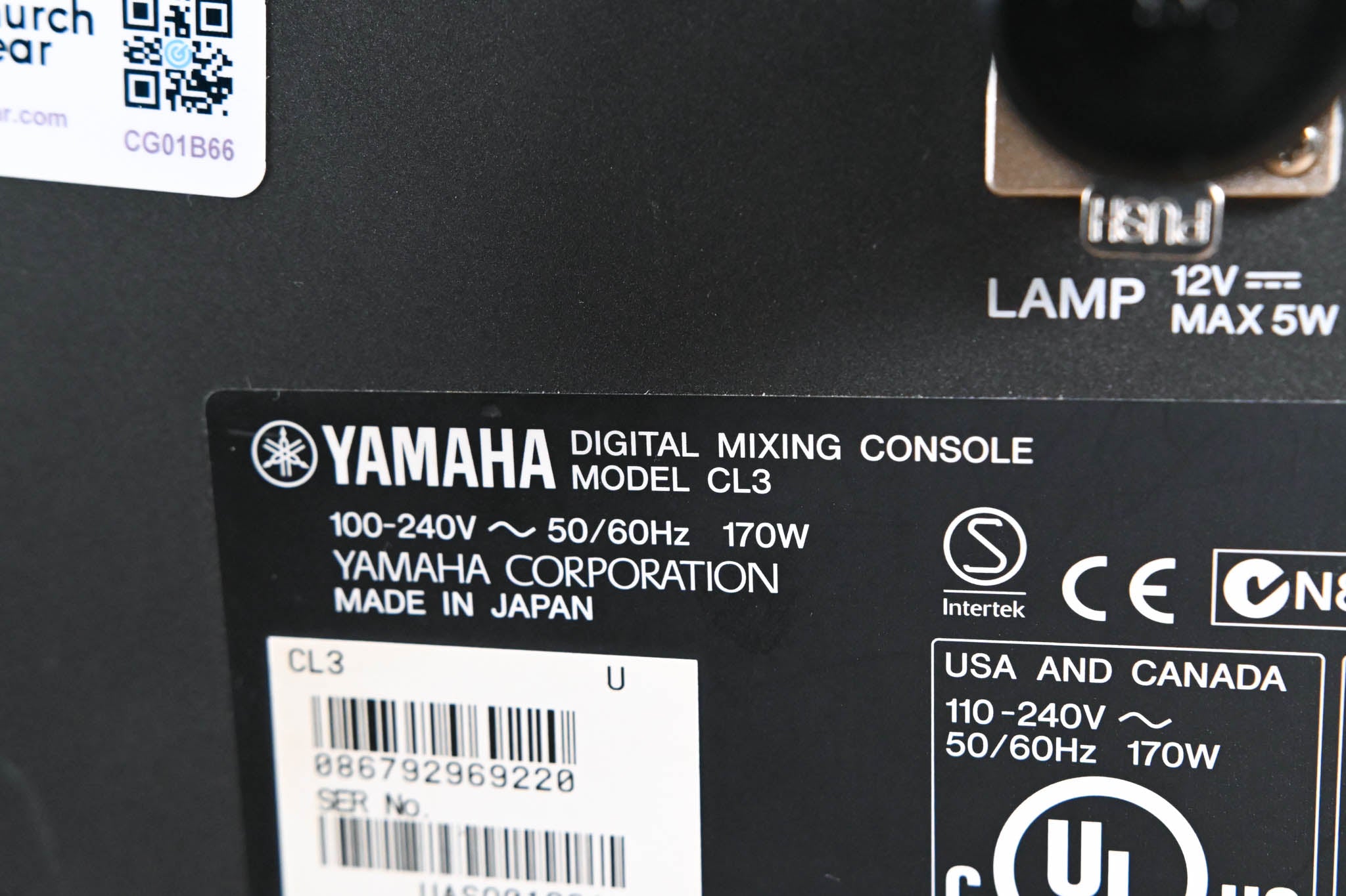 Yamaha CL3 Digital Audio Mixing Console