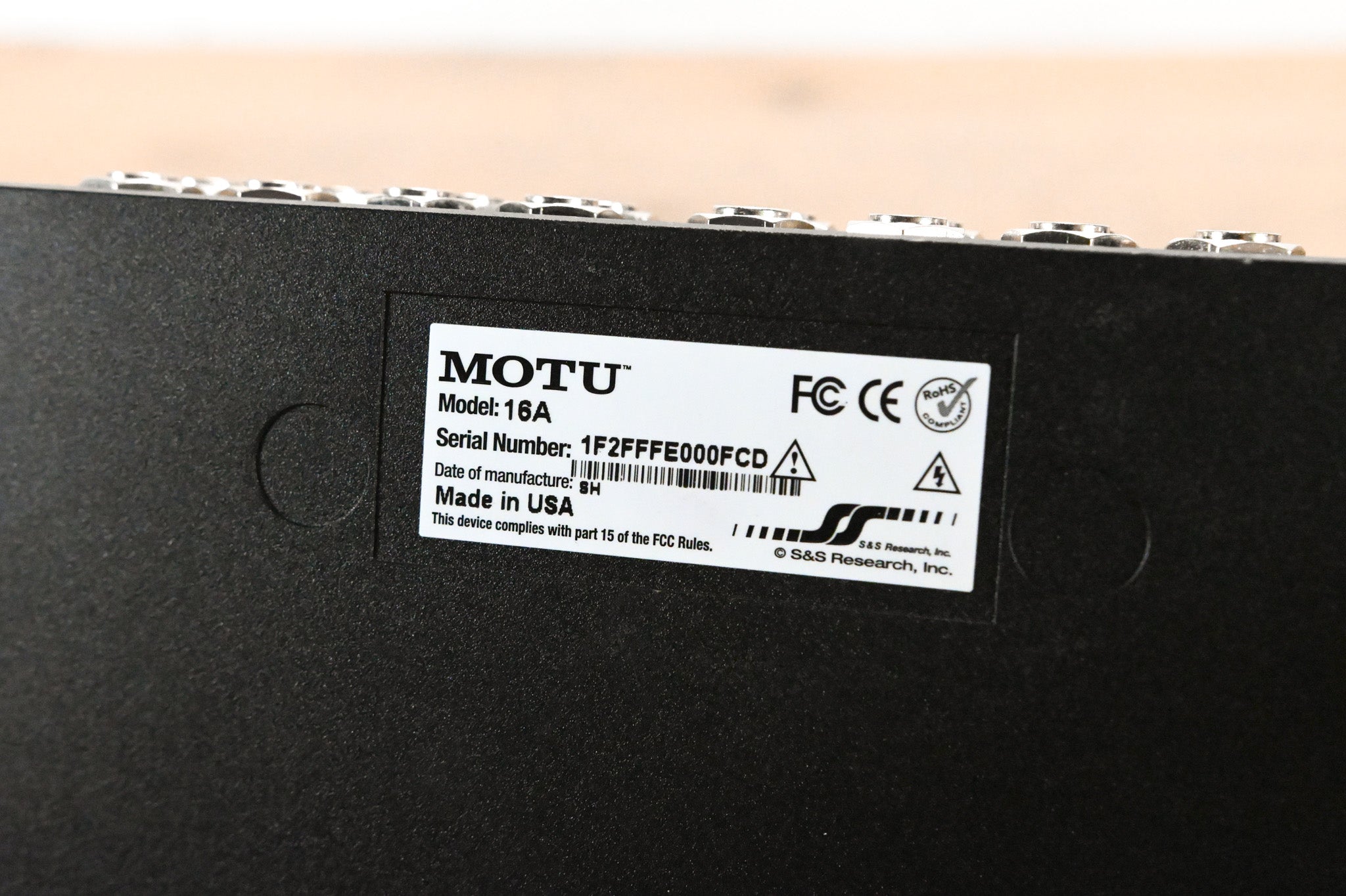 MOTU 16A 32x32 Thunderbolt / USB 2.0 Audio Interface with AVB