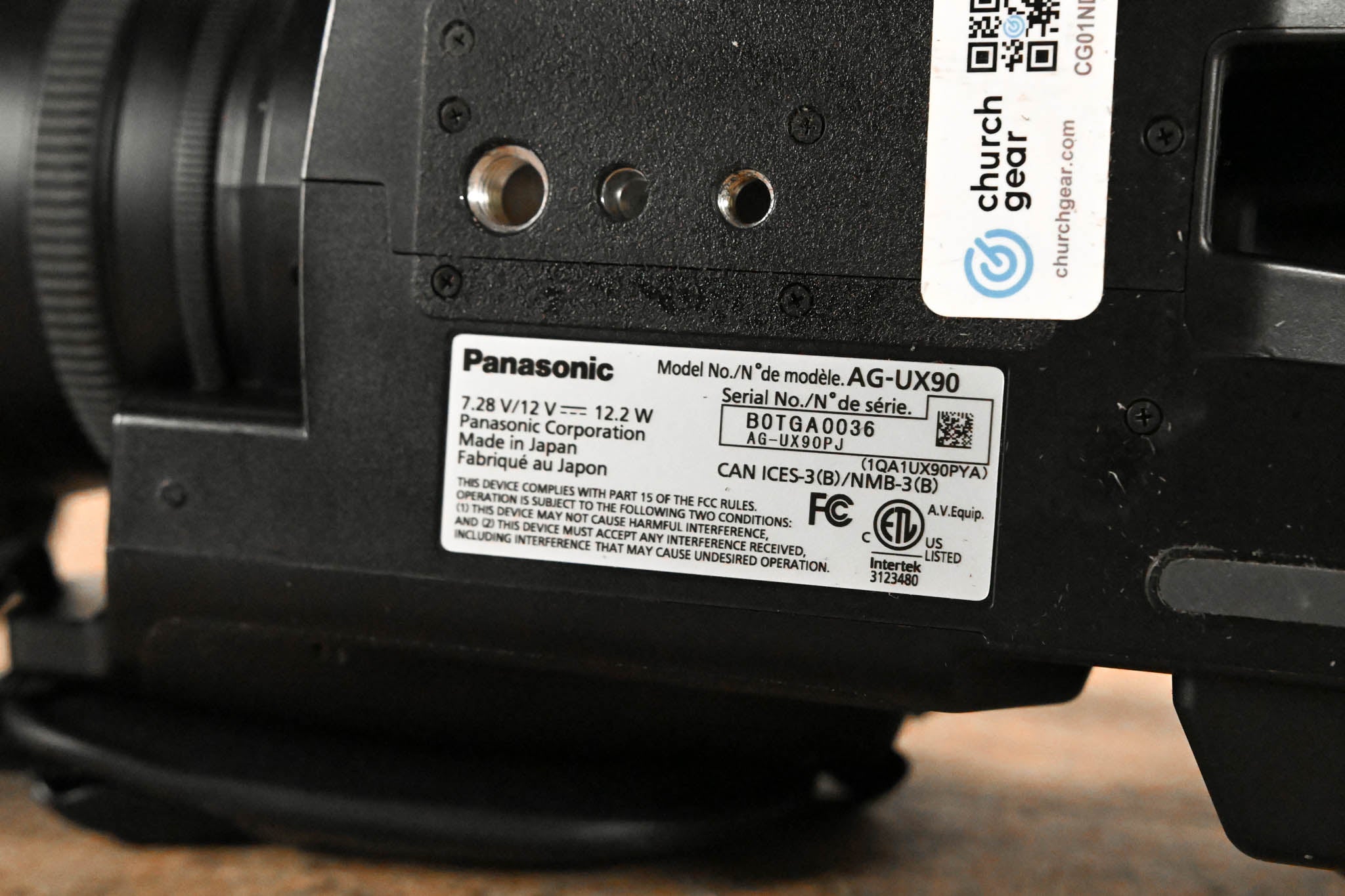 Panasonic AG-UX90 UHD 4K Professional Camcorder