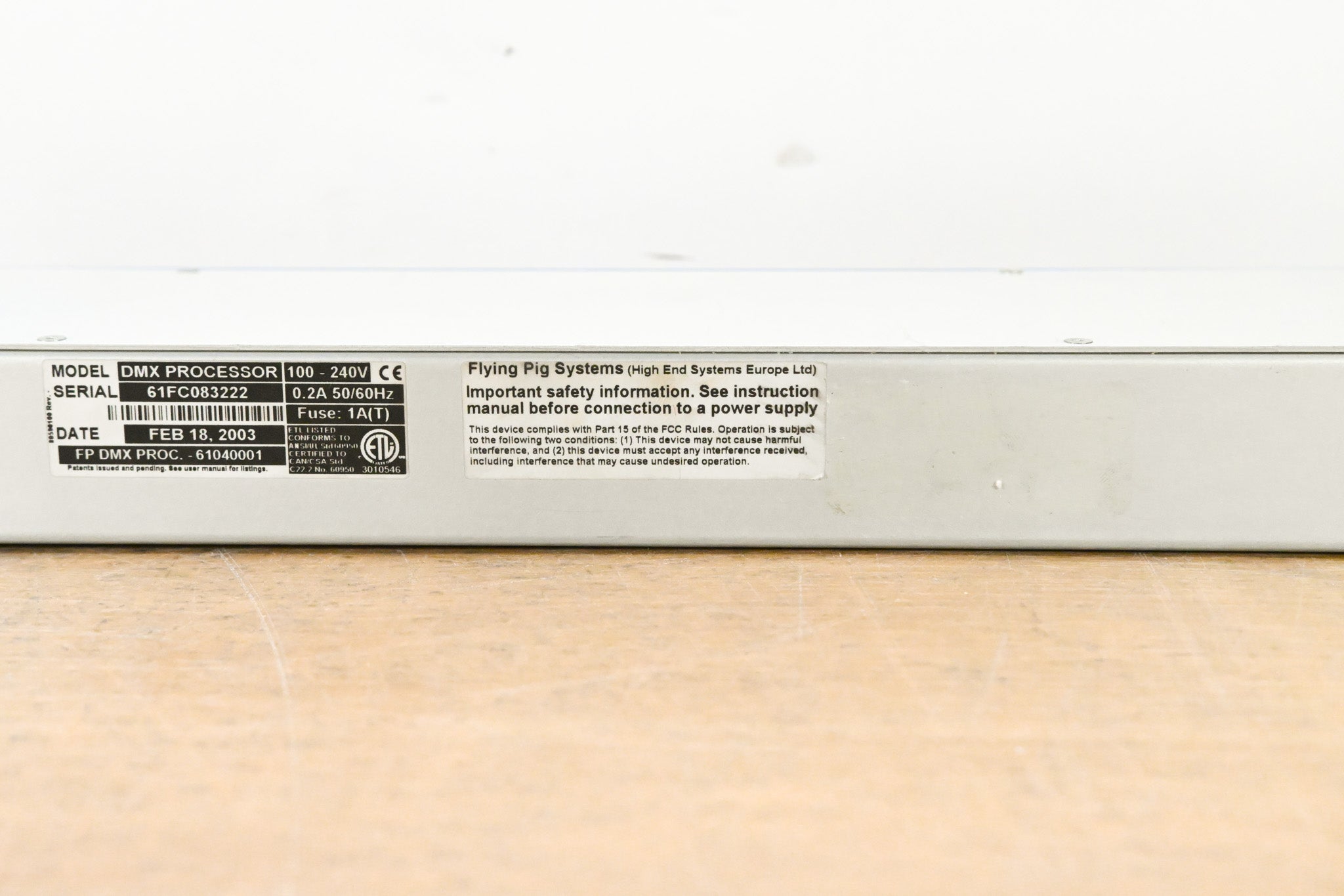 High End Systems 4-Port DMX Processor (Flying Pig Systems)