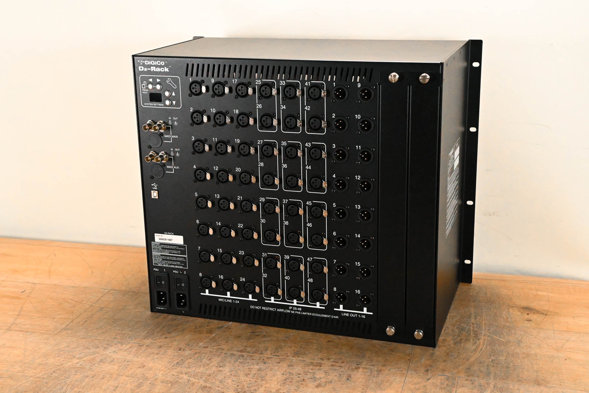 DiGiCo D2-Rack 48-Input, 16-Output Digital Stage Box